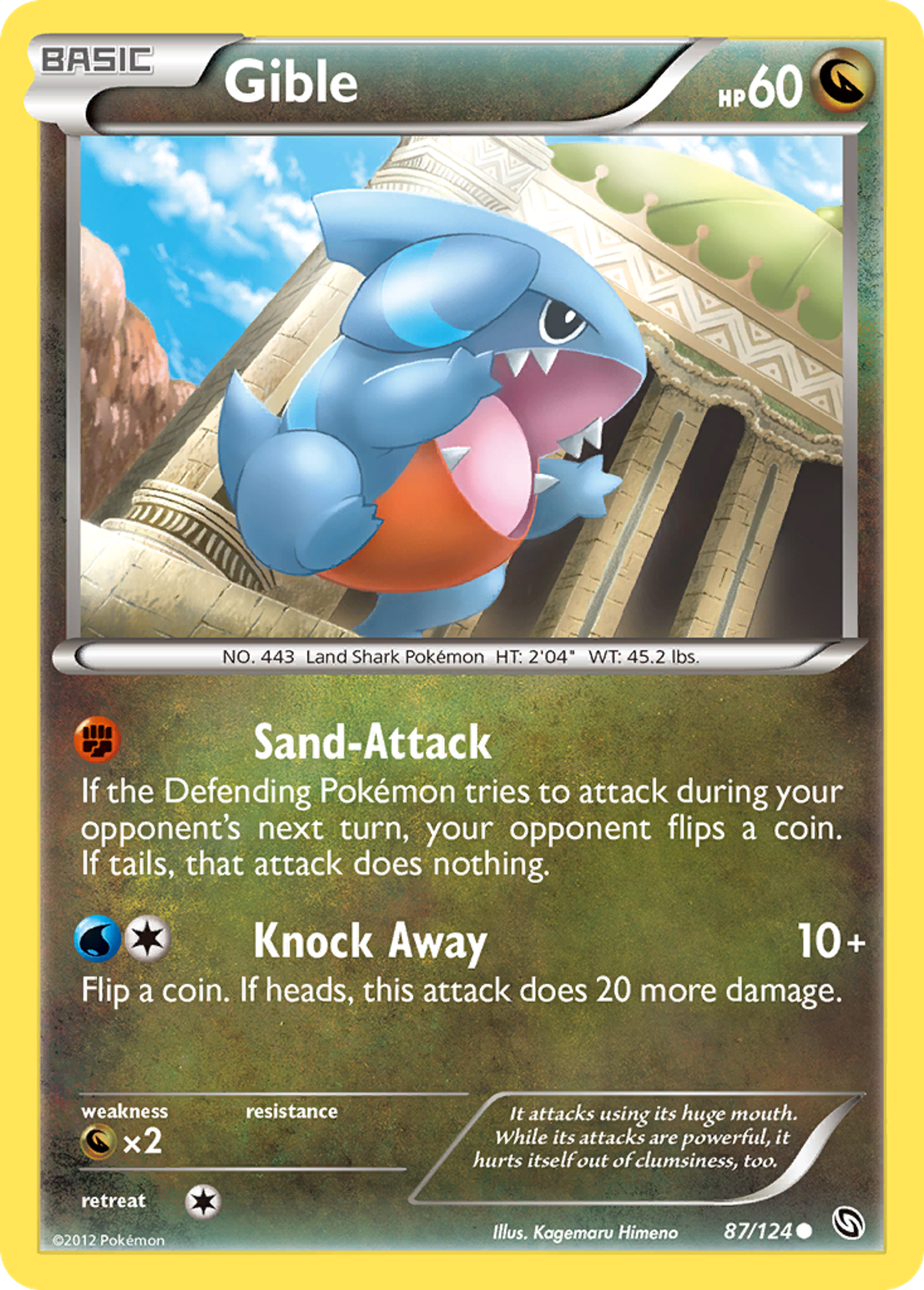 Gible — Dragons Exalted — Pokemon