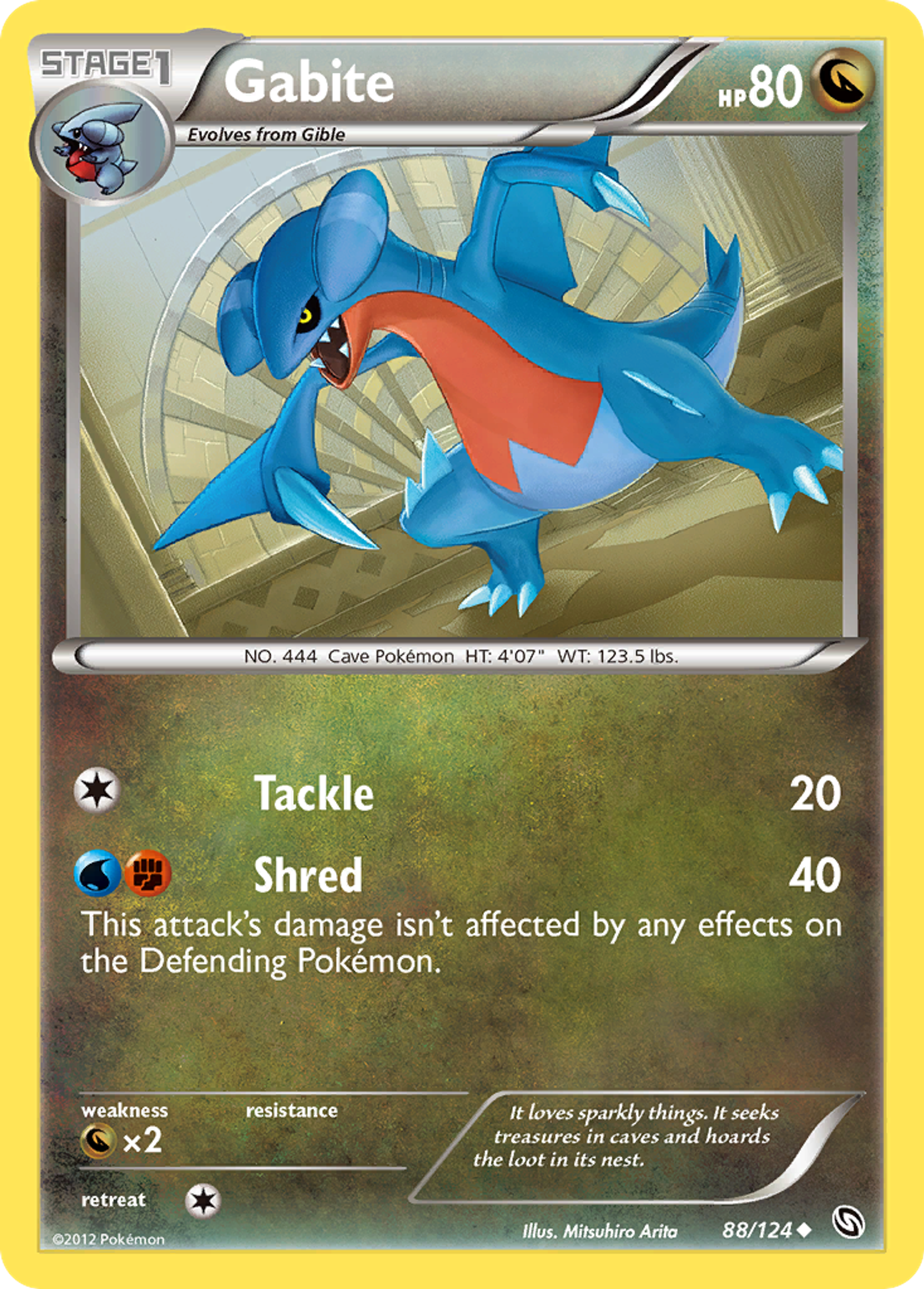 Gabite — Dragons Exalted — Pokemon