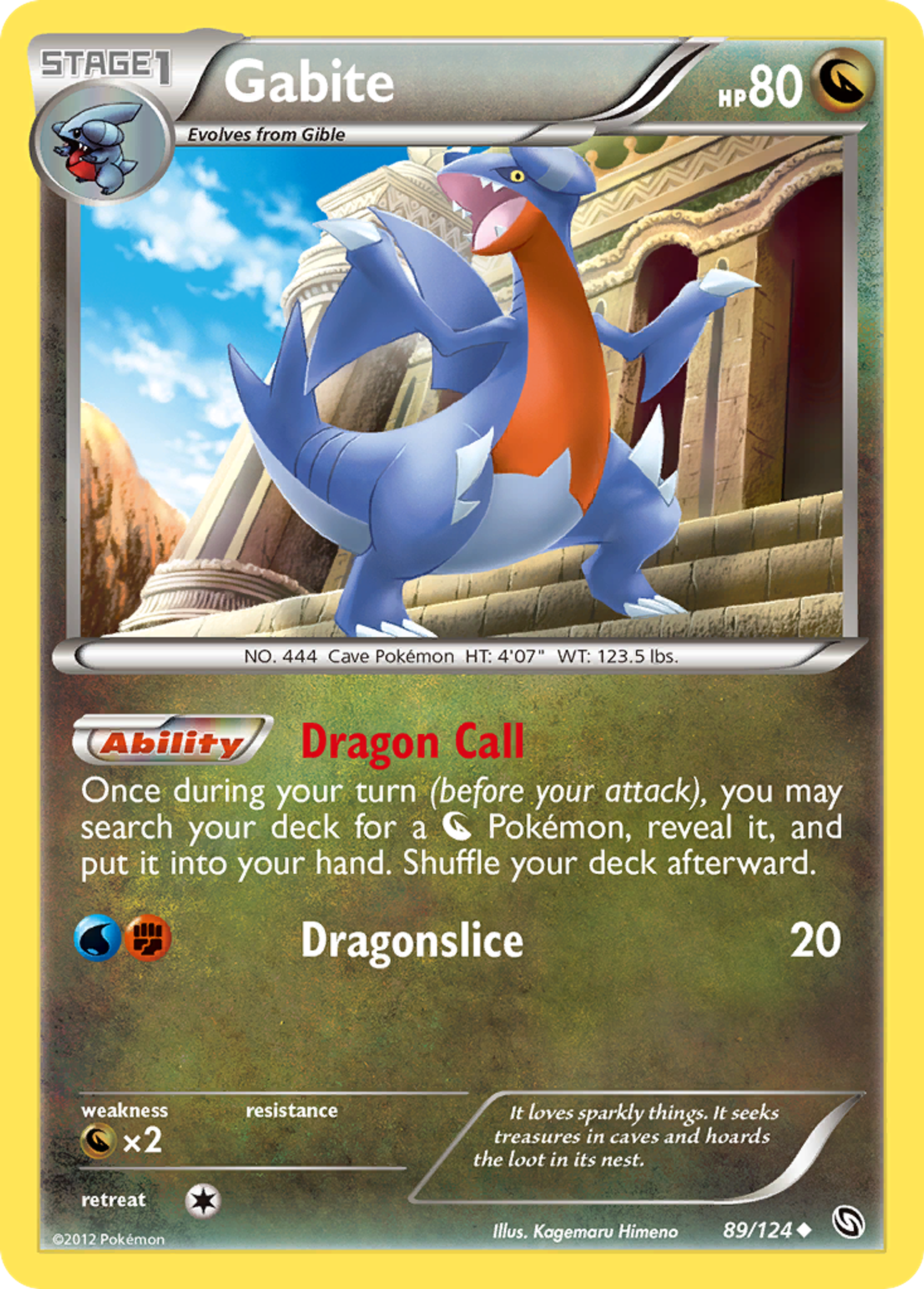 Gabite — Dragons Exalted — Pokemon