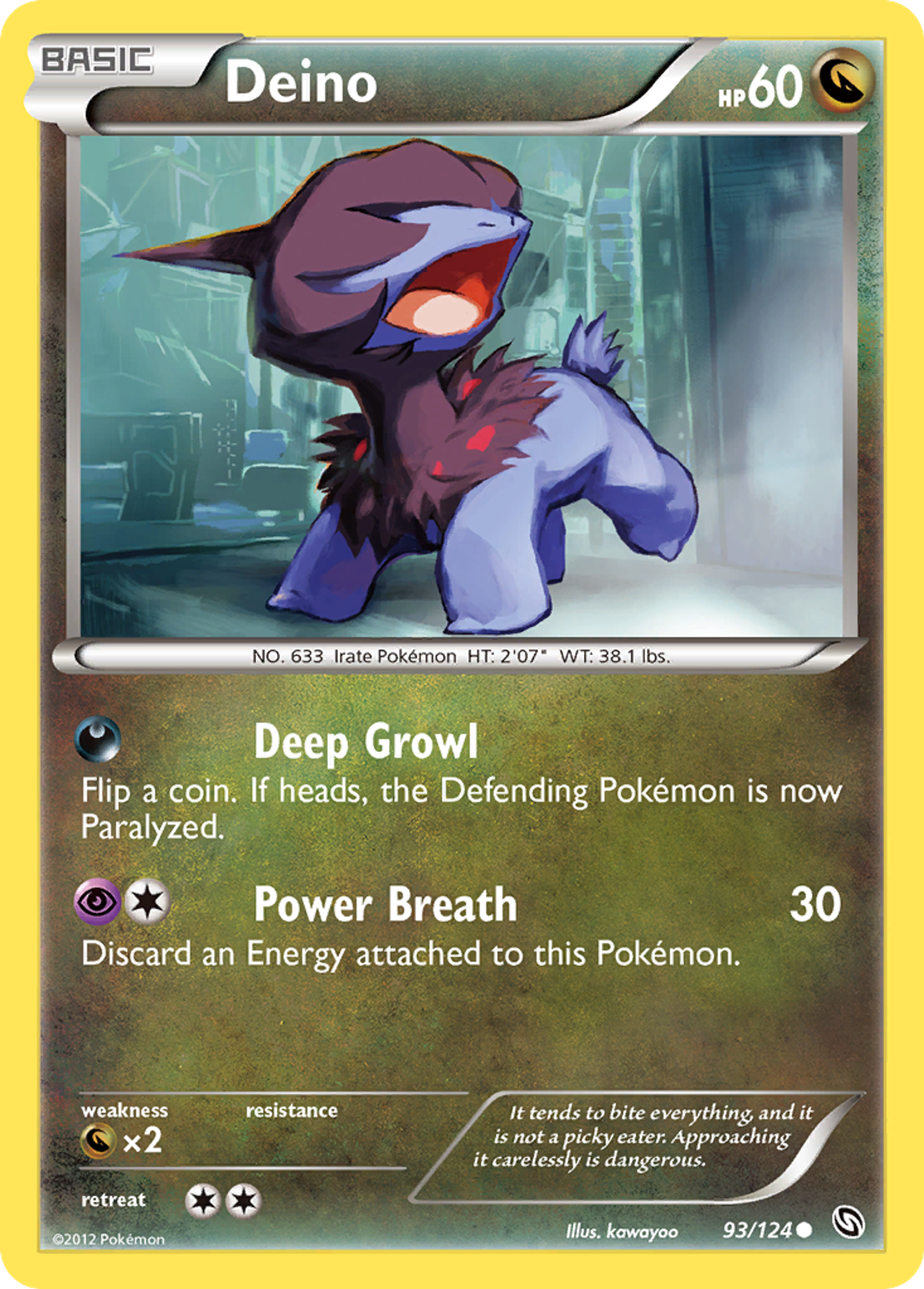 Deino — Dragons Exalted — Pokemon