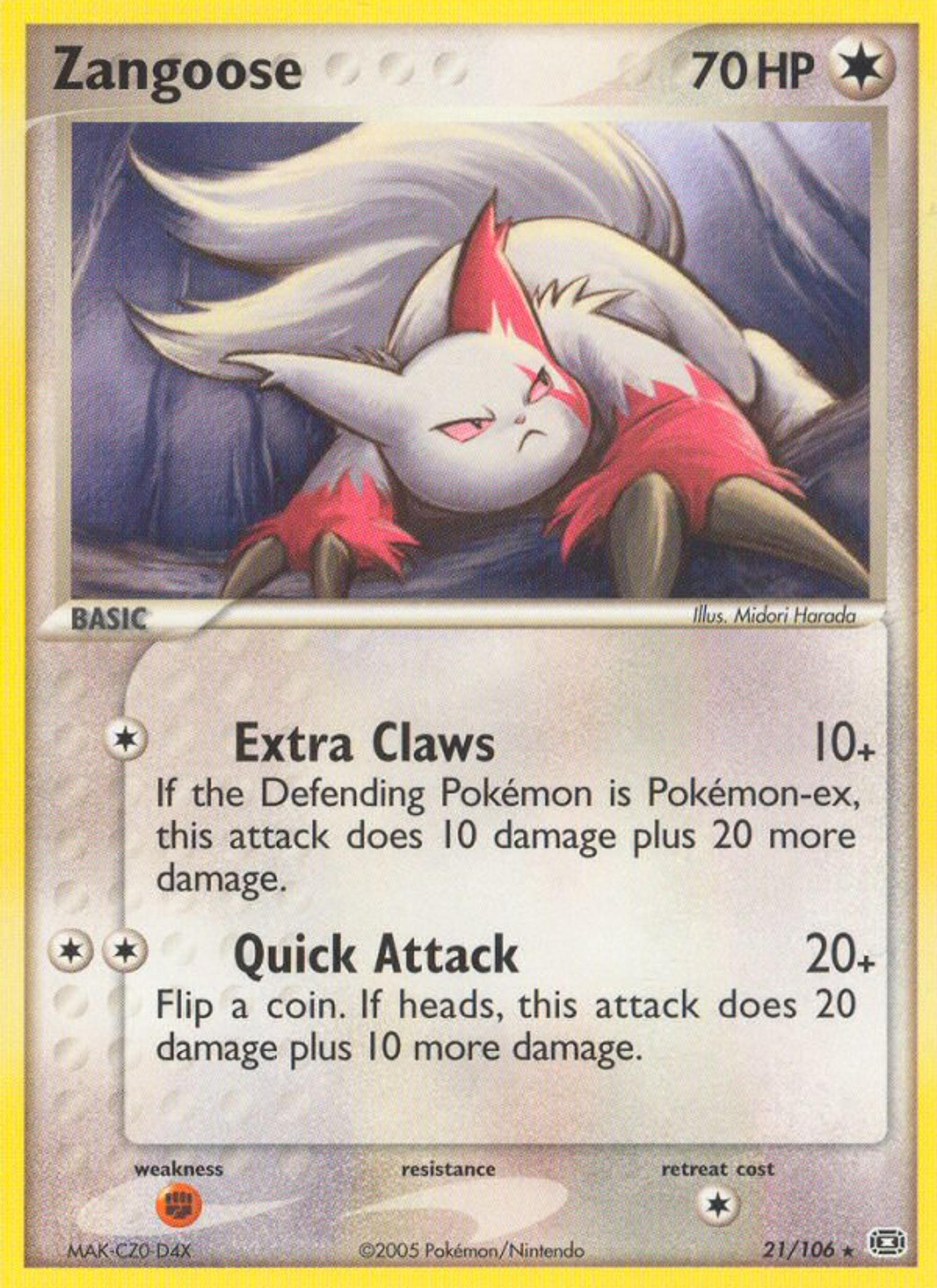 Zangoose — Emerald — Pokemon