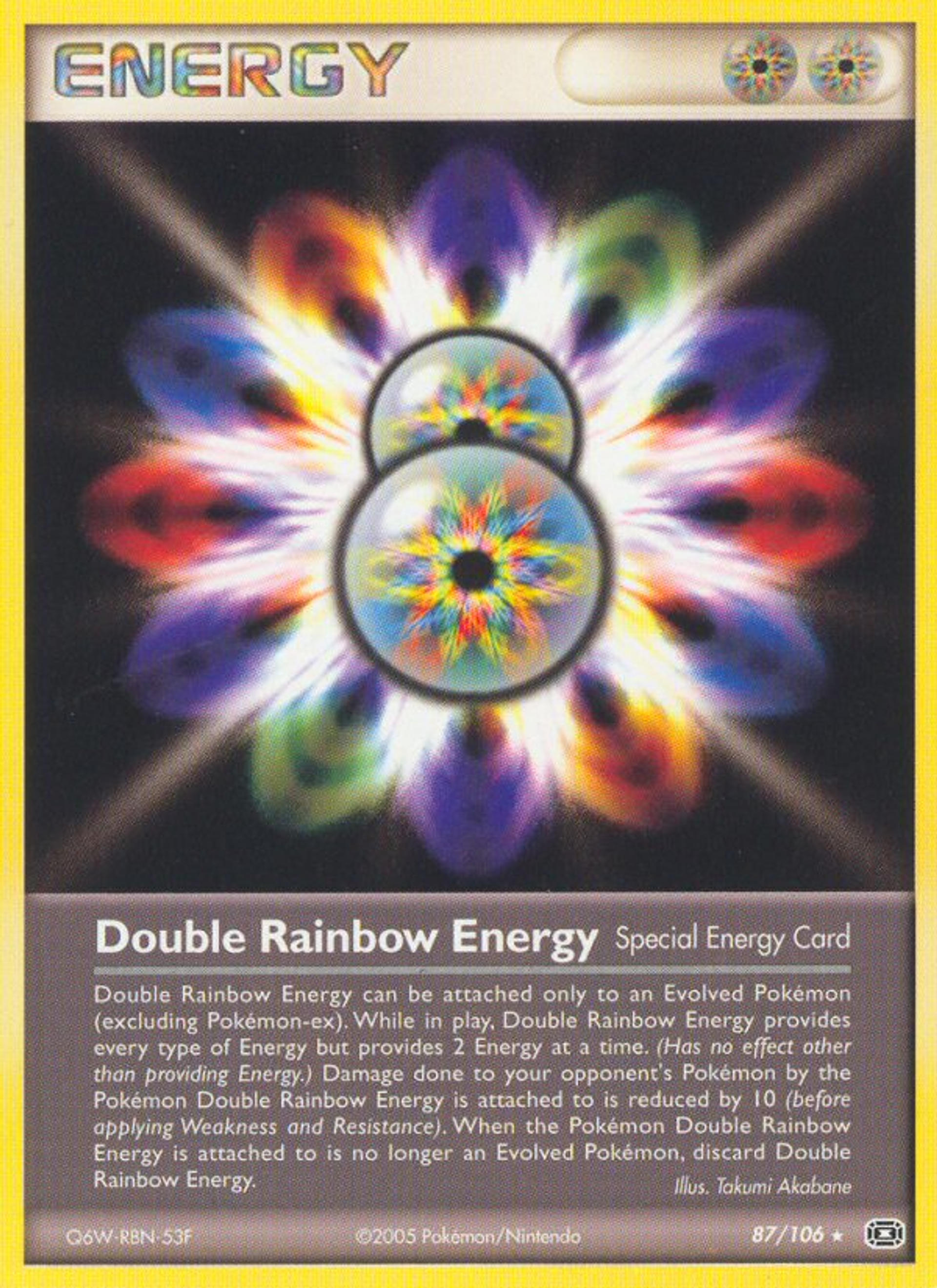 Double Rainbow Energy — Emerald — Pokemon