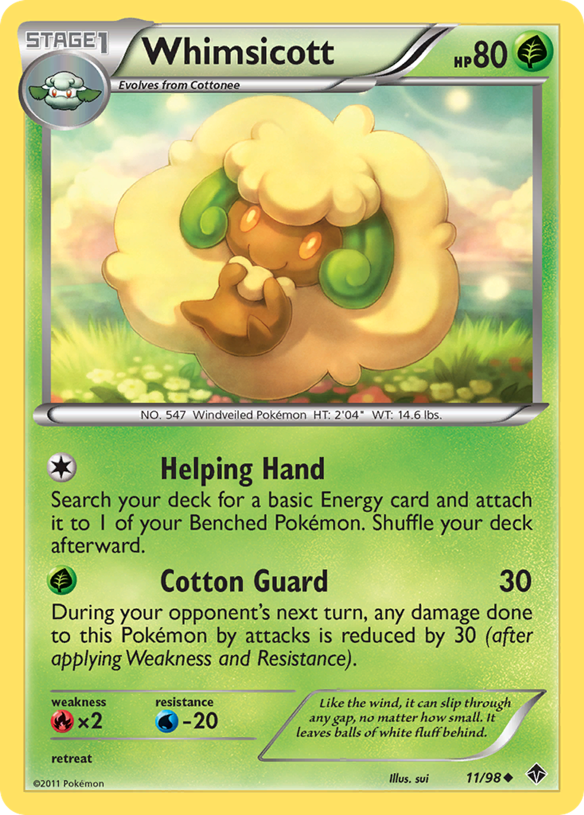Whimsicott — Emerging Powers — Pokemon