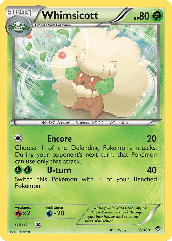 Whimsicott — Emerging Powers — Pokemon
