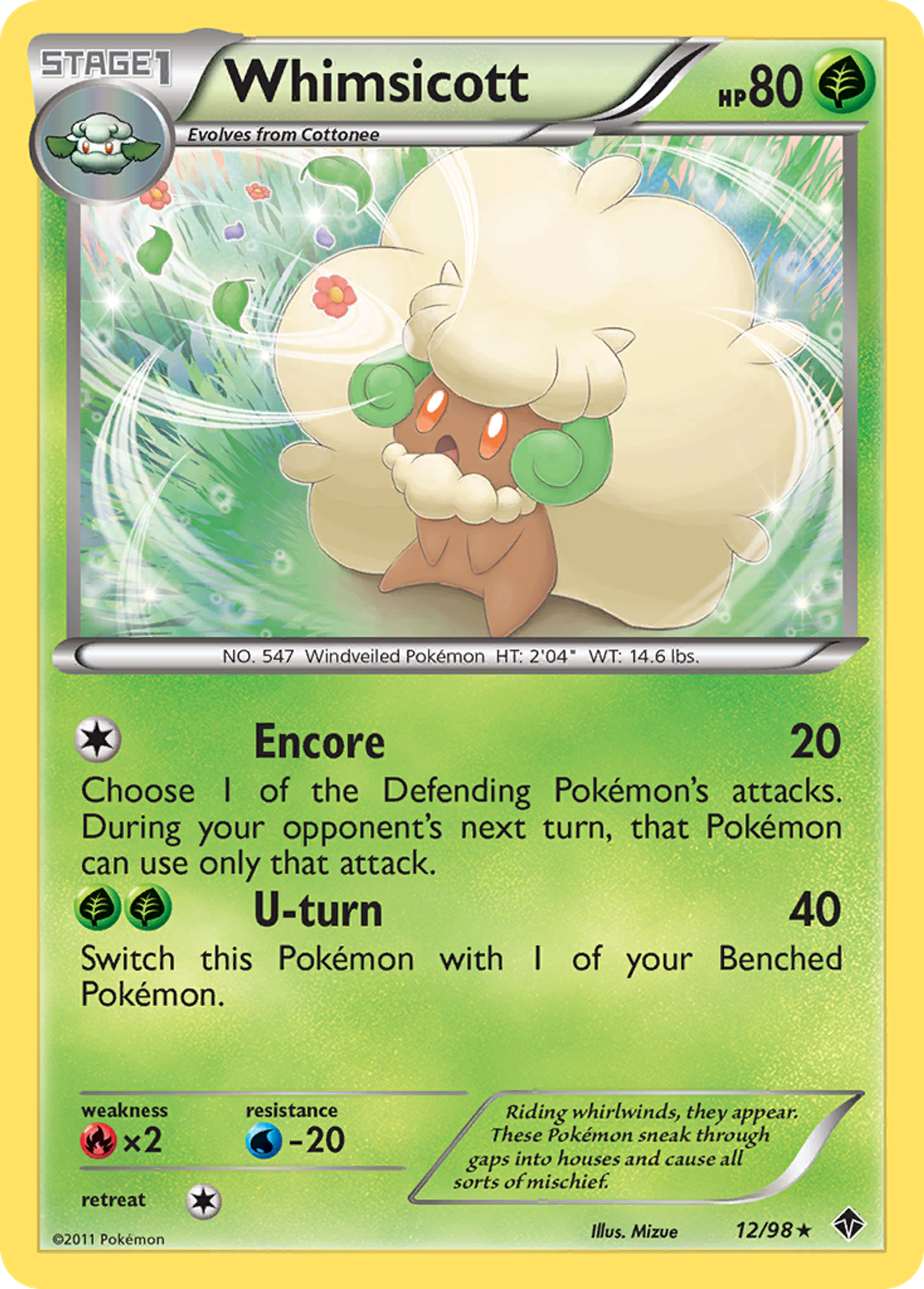 Whimsicott — Emerging Powers — Pokemon