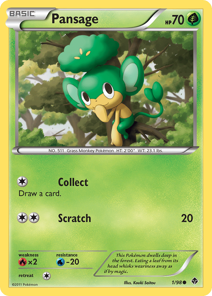Pansage — Emerging Powers — Pokemon