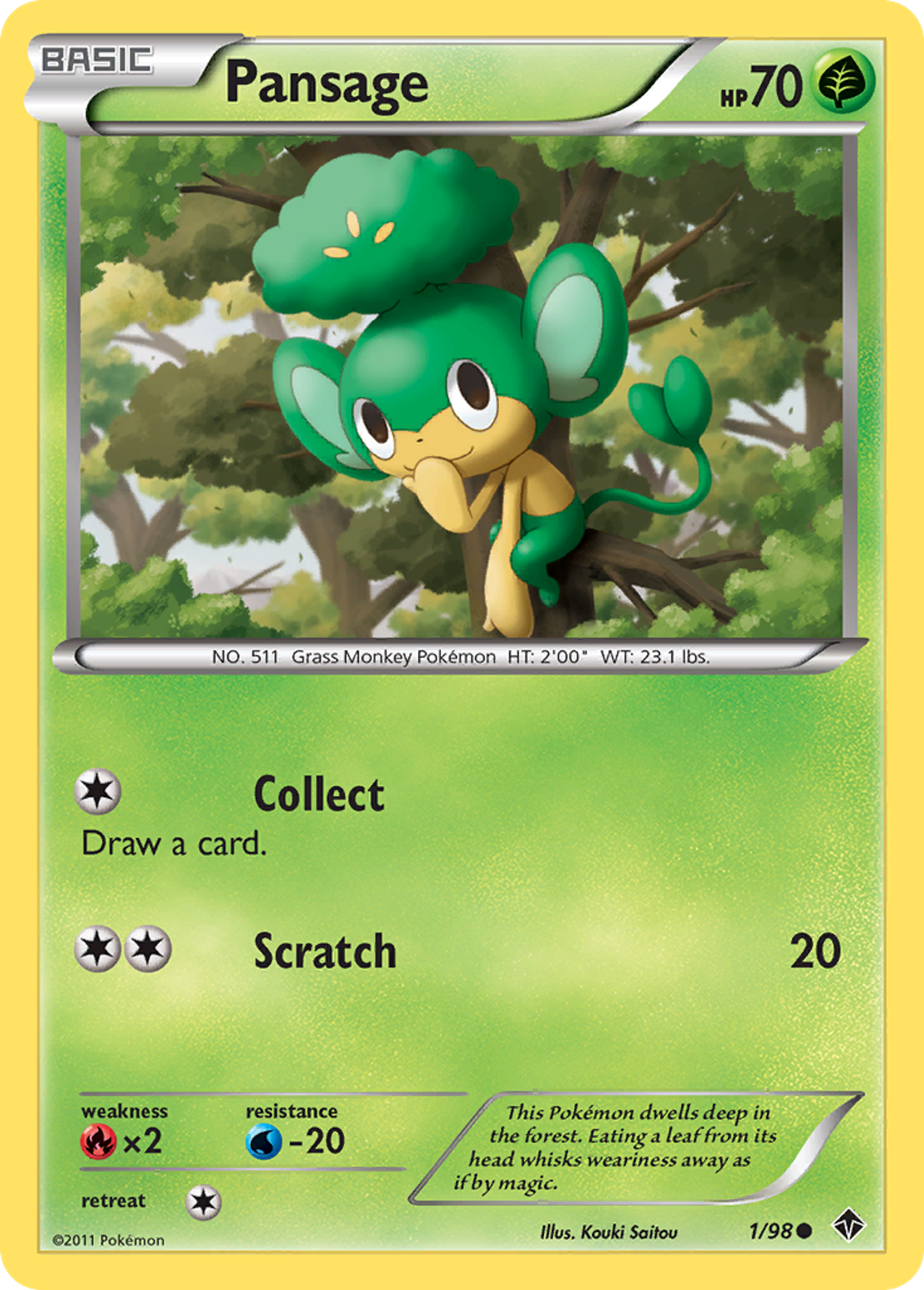 Pansage — Emerging Powers — Pokemon