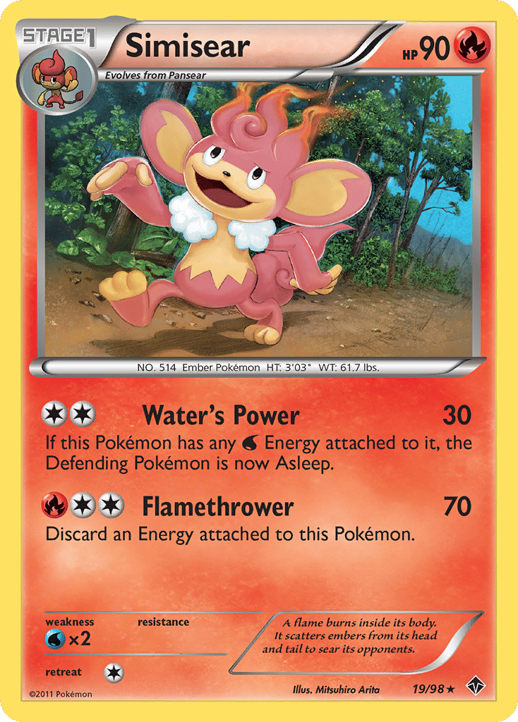 Simisear — Emerging Powers — Pokemon