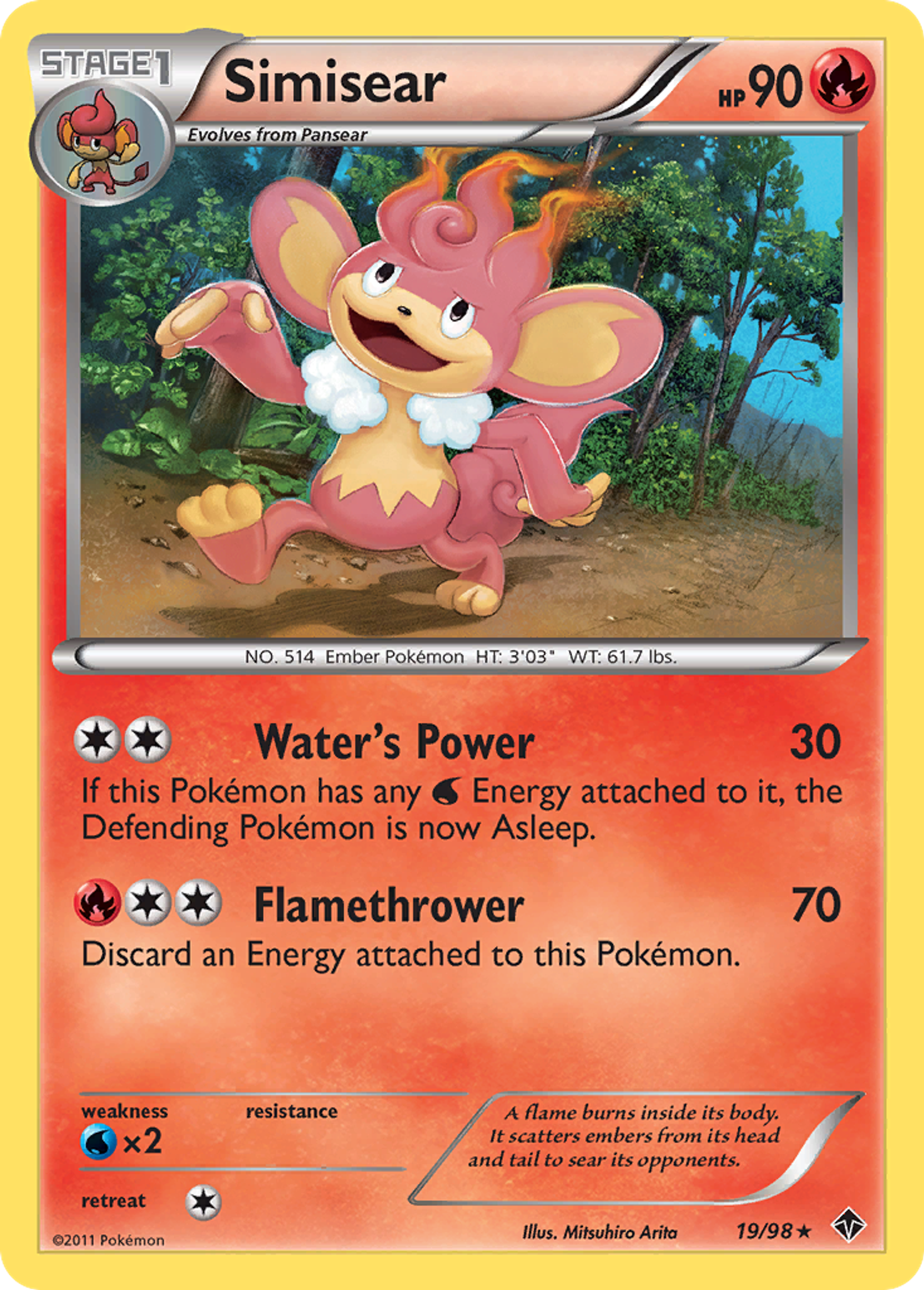 Simisear — Emerging Powers — Pokemon