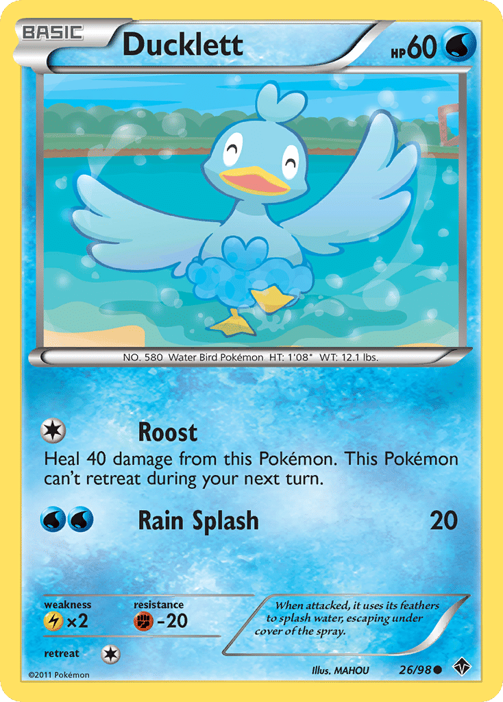 Ducklett — Emerging Powers — Pokemon