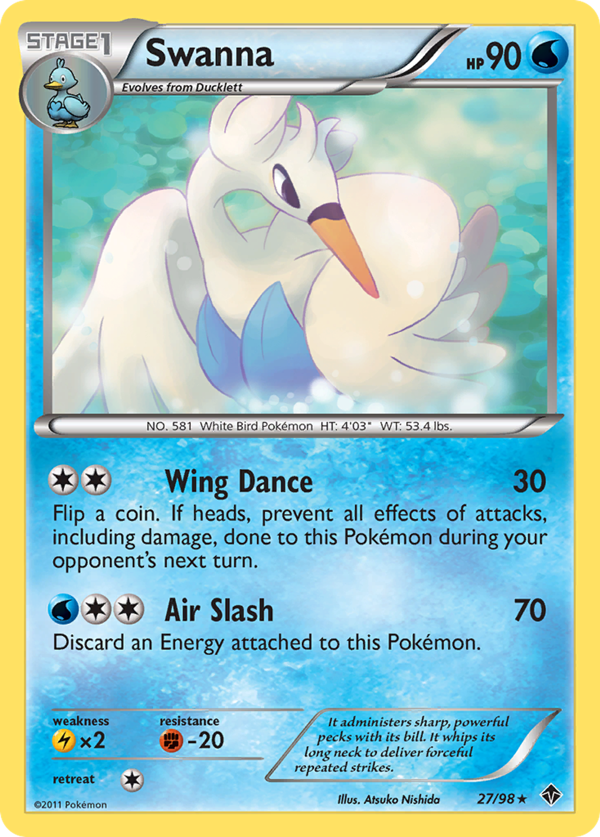 Swanna — Emerging Powers — Pokemon
