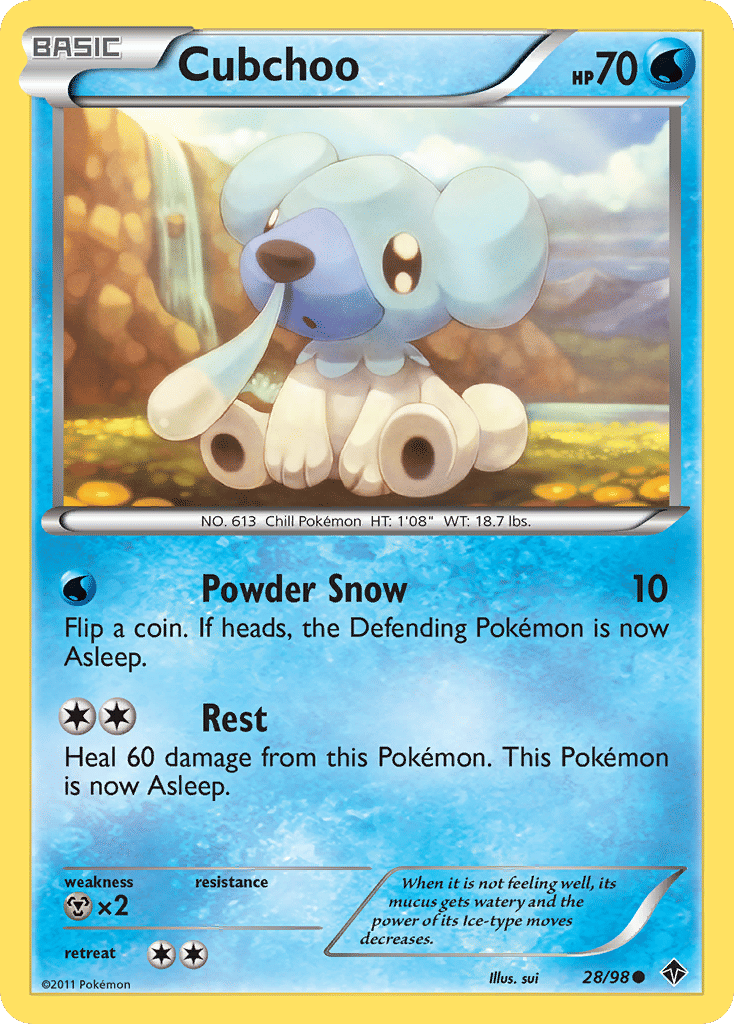 Cubchoo — Emerging Powers — Pokemon