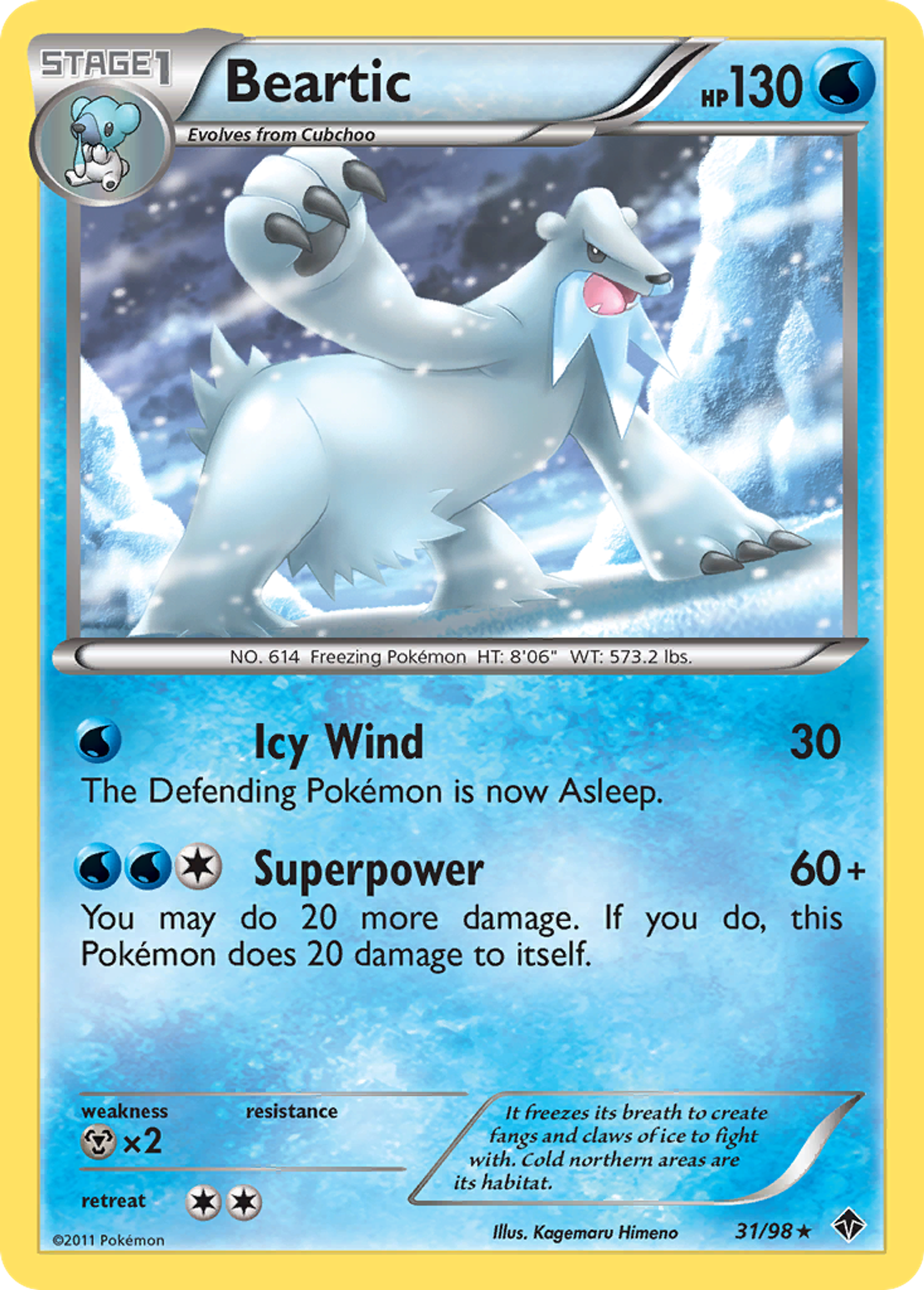 Beartic — Emerging Powers — Pokemon