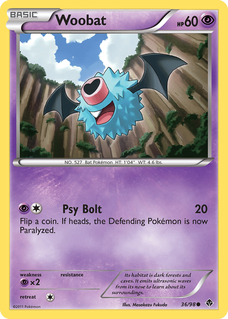 Woobat — Emerging Powers — Pokemon