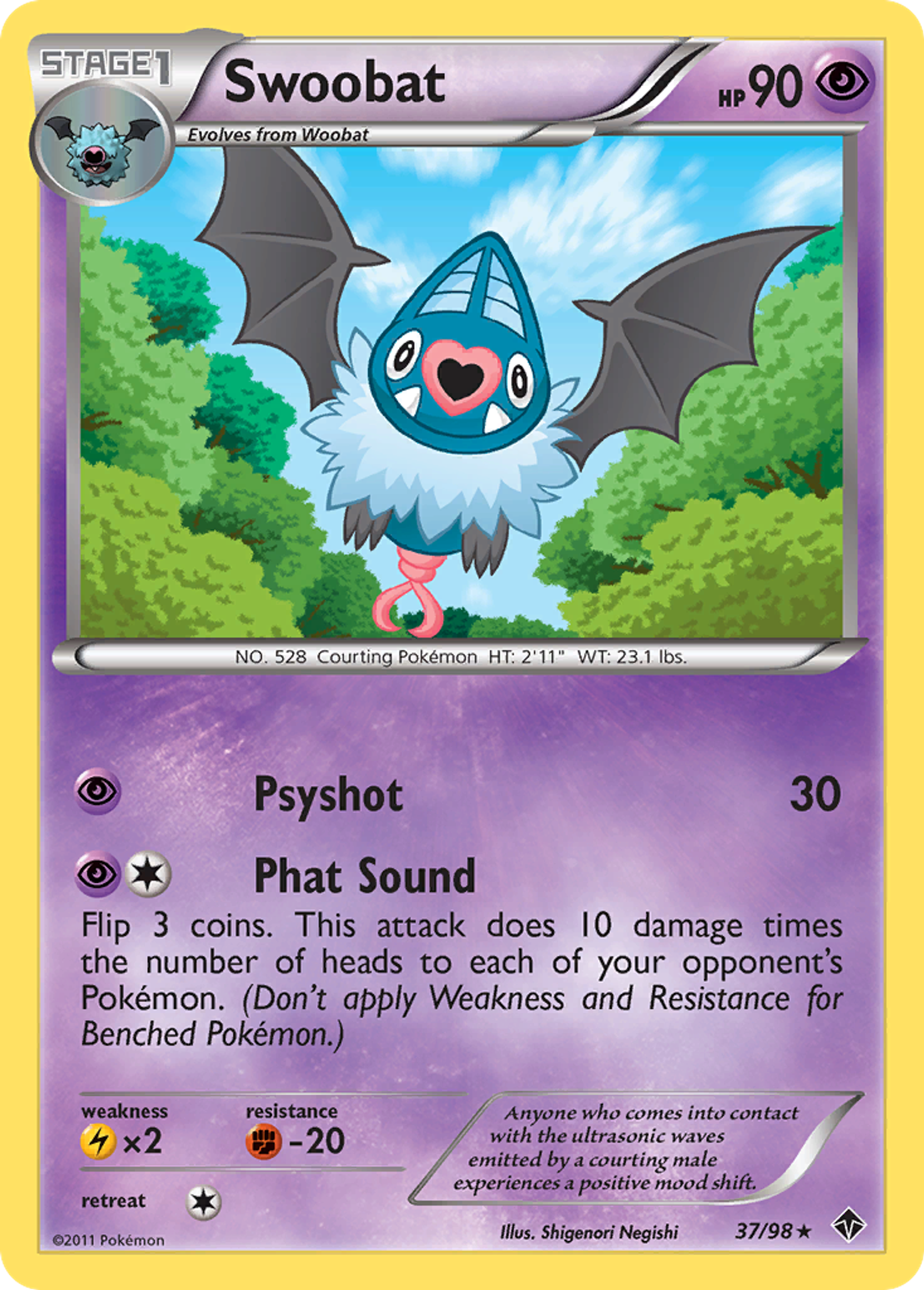 Swoobat — Emerging Powers — Pokemon