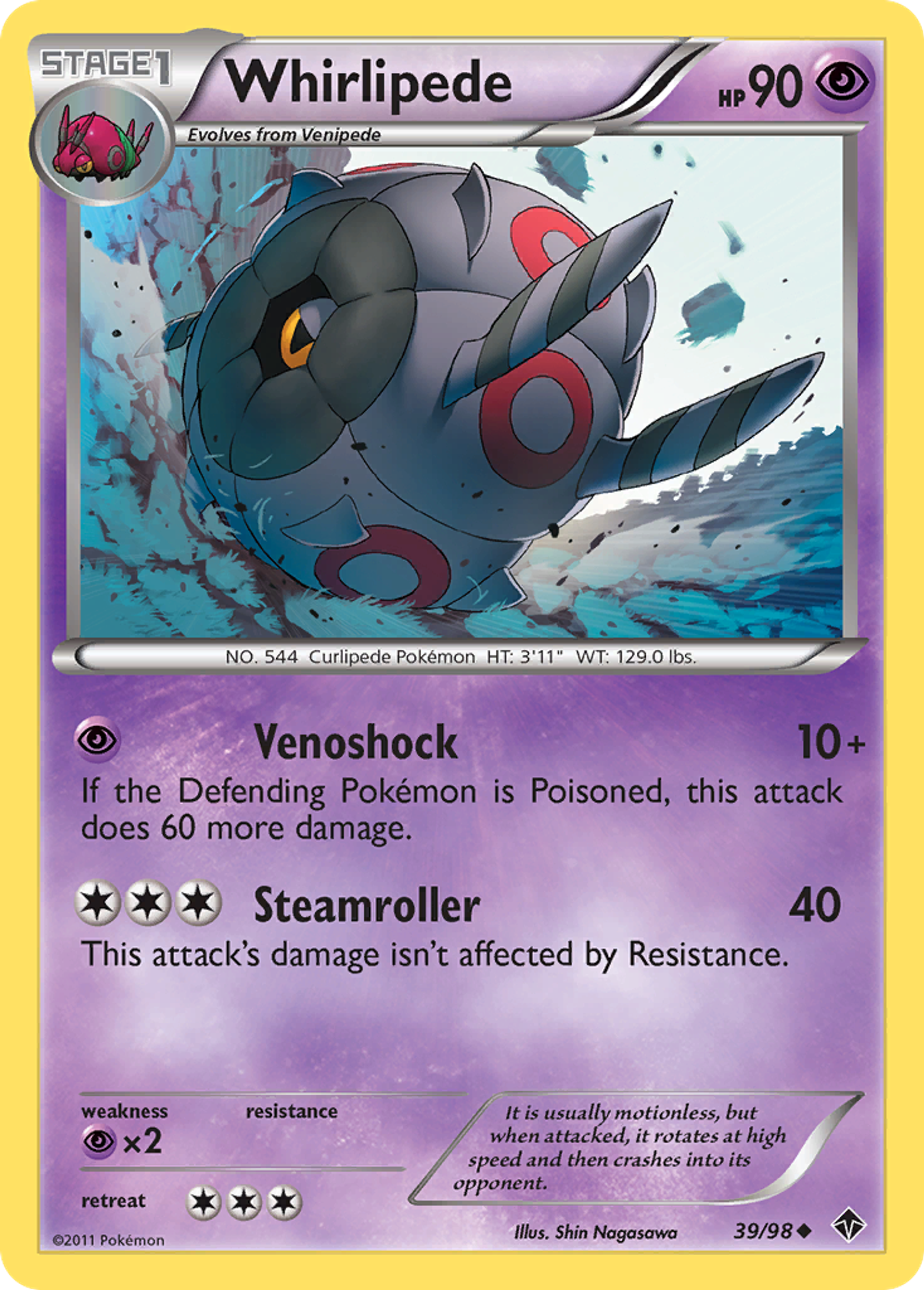 Whirlipede — Emerging Powers — Pokémon