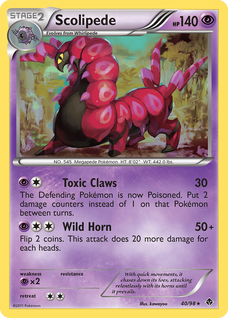Scolipede — Emerging Powers — Pokemon