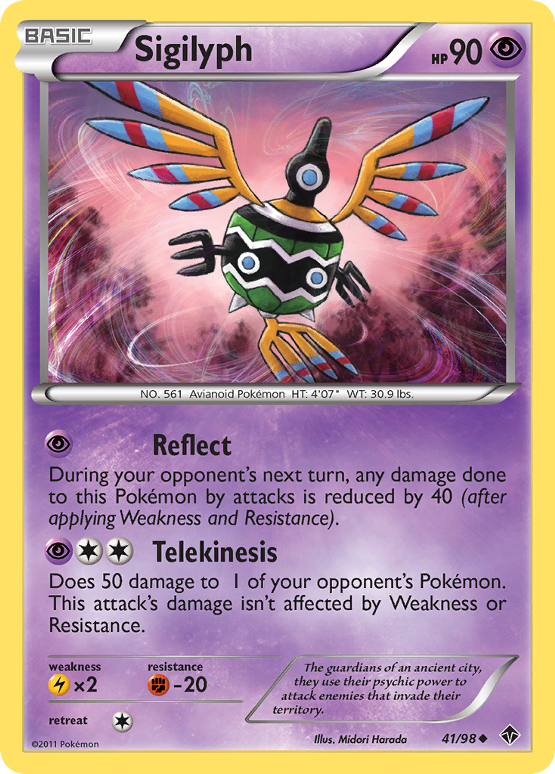 Sigilyph — Emerging Powers — Pokemon