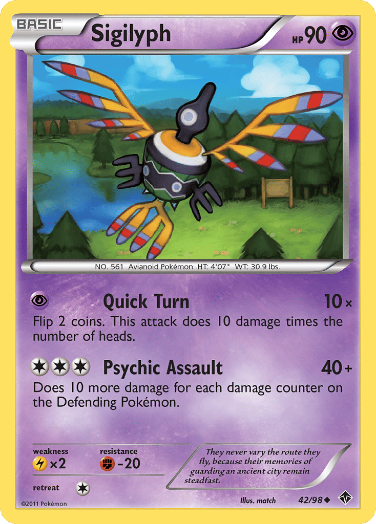Sigilyph — Emerging Powers — Pokemon