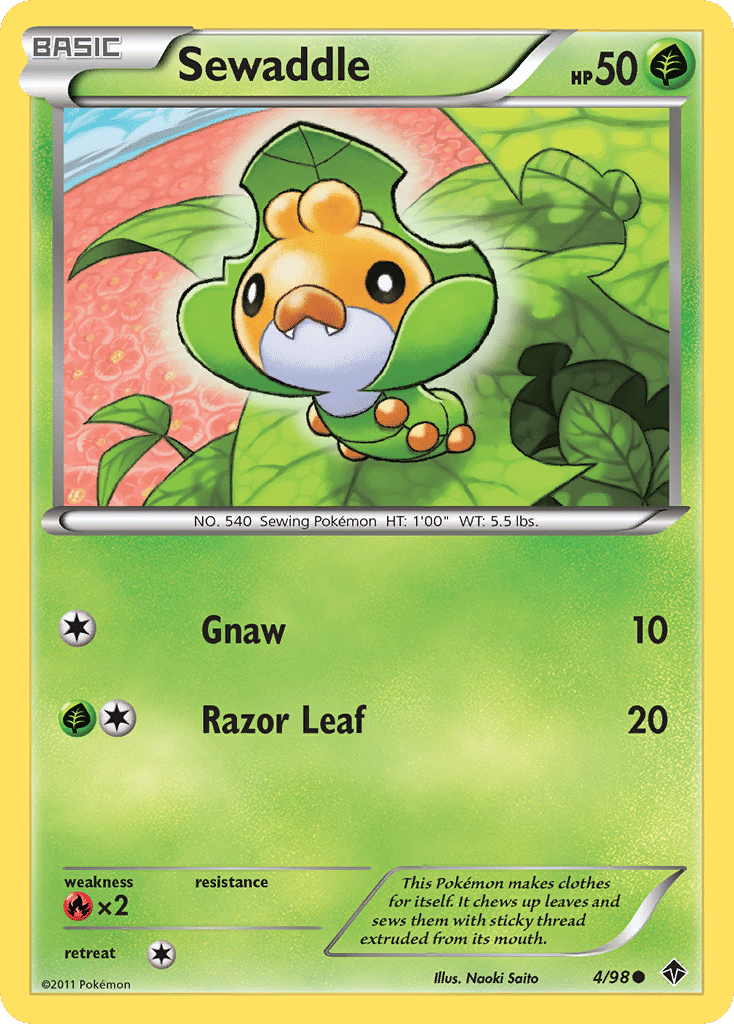 Sewaddle — Emerging Powers — Pokemon