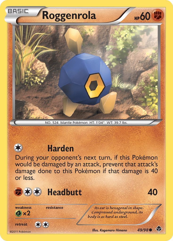 Roggenrola — Emerging Powers — Pokemon