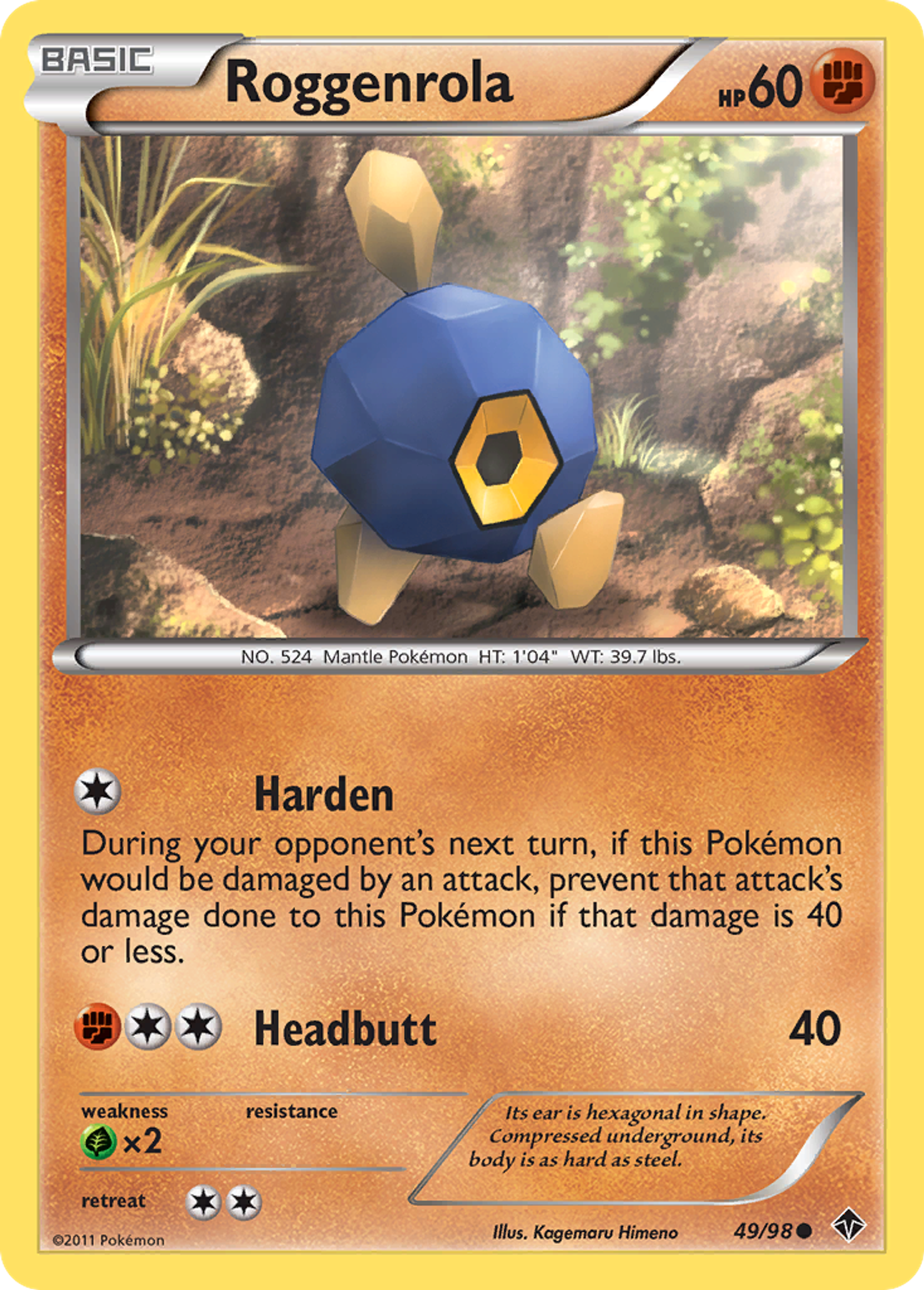 Roggenrola — Emerging Powers — Pokemon