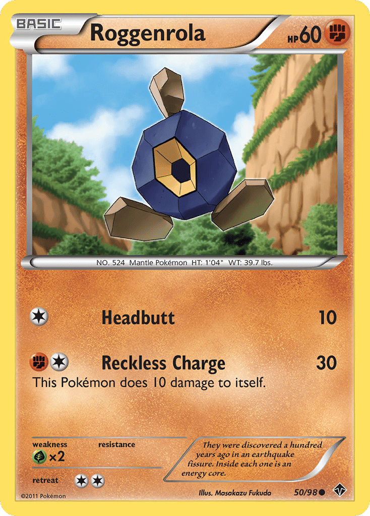Roggenrola — Emerging Powers — Pokemon