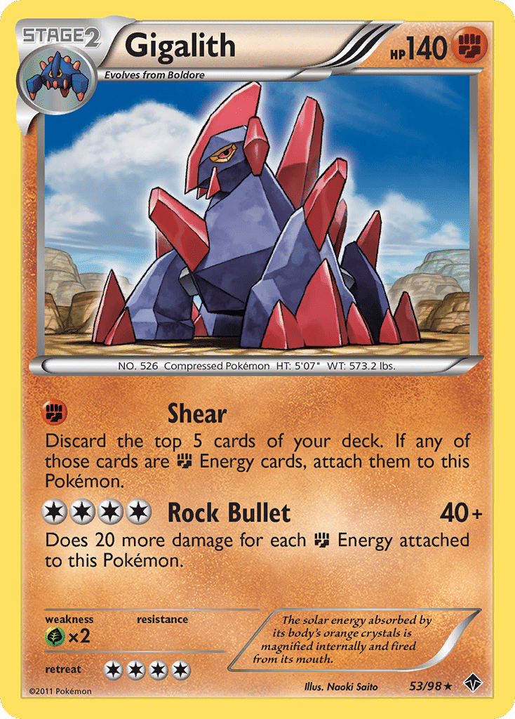 Gigalith — Emerging Powers — Pokemon