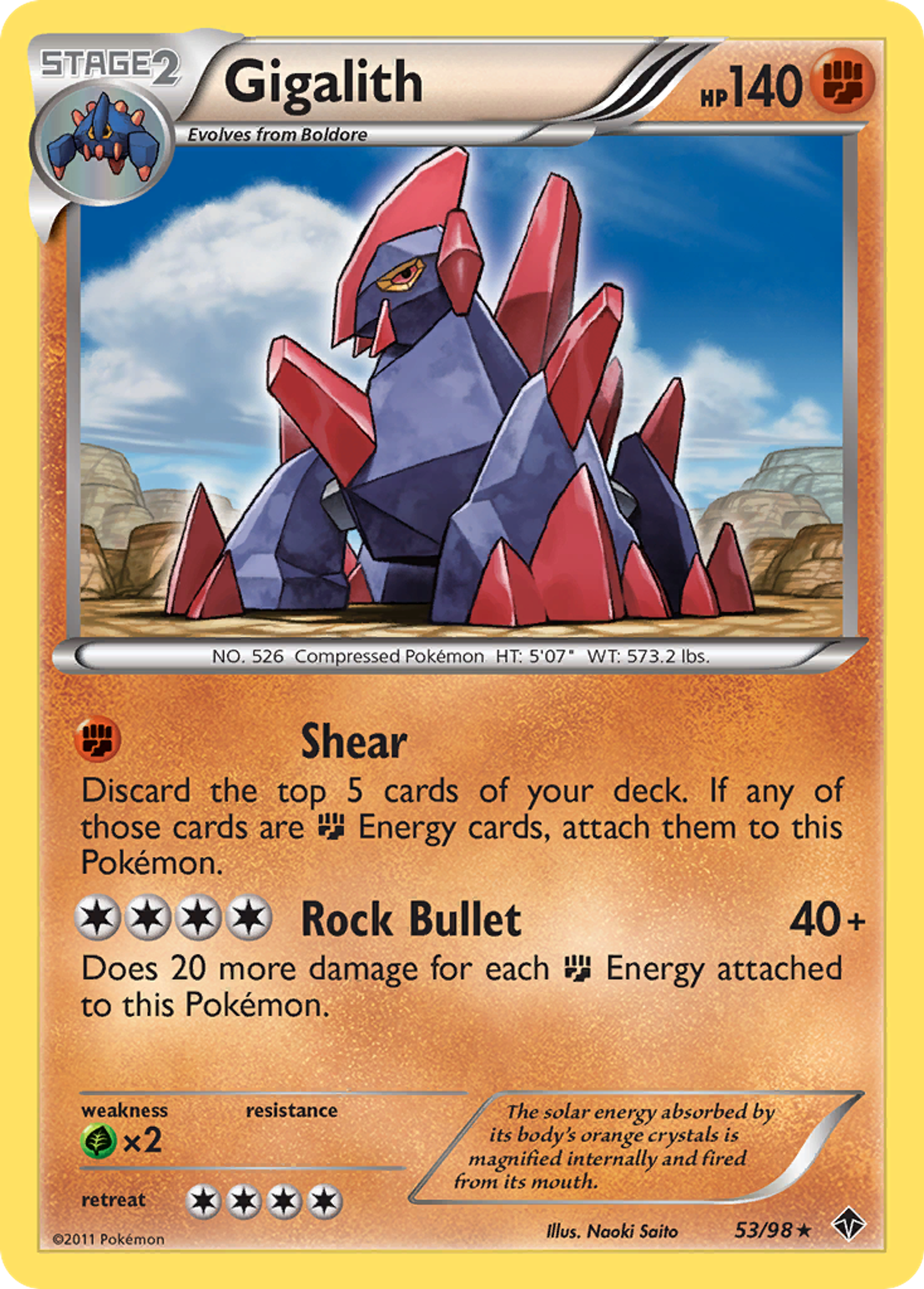 Gigalith — Emerging Powers — Pokemon