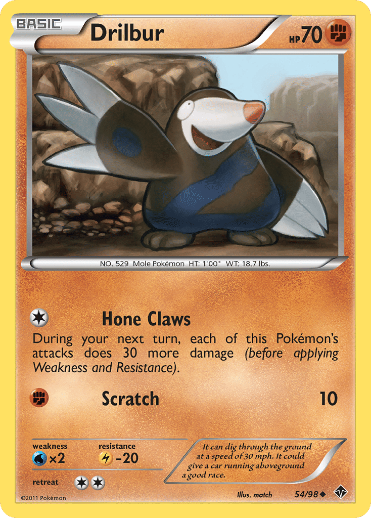 Drilbur — Emerging Powers — Pokemon