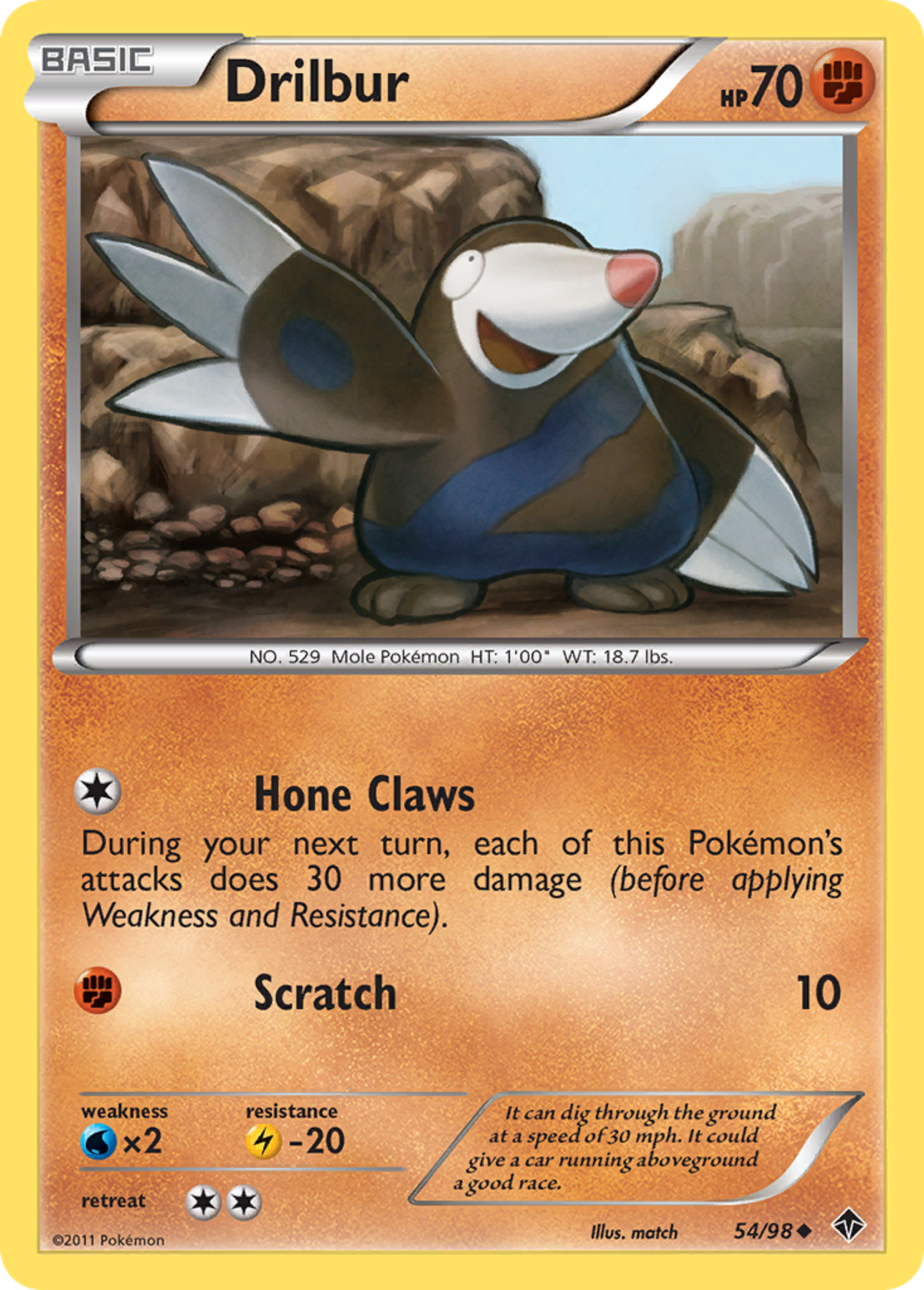 Drilbur — Emerging Powers — Pokemon