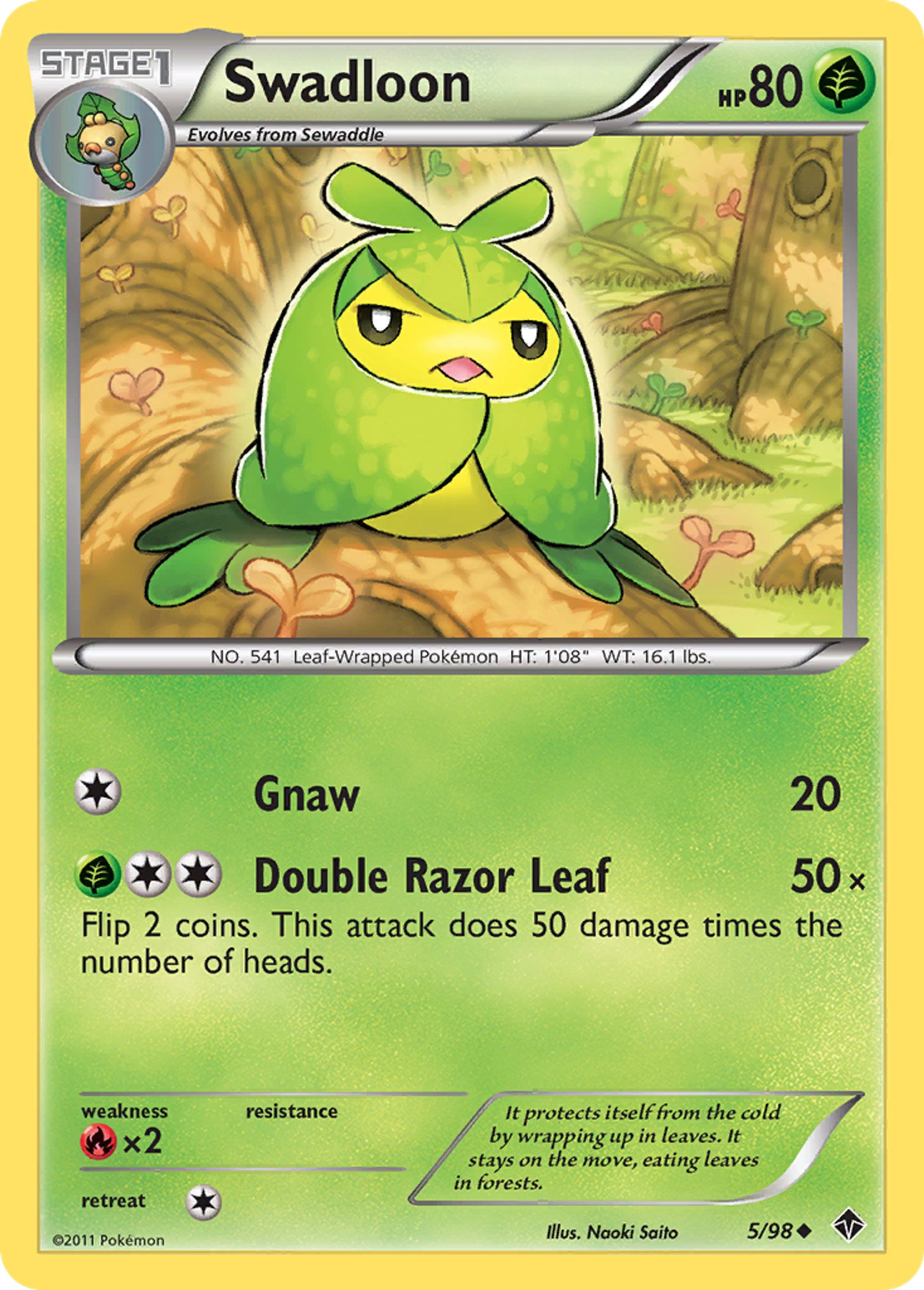 Swadloon — Emerging Powers — Pokemon