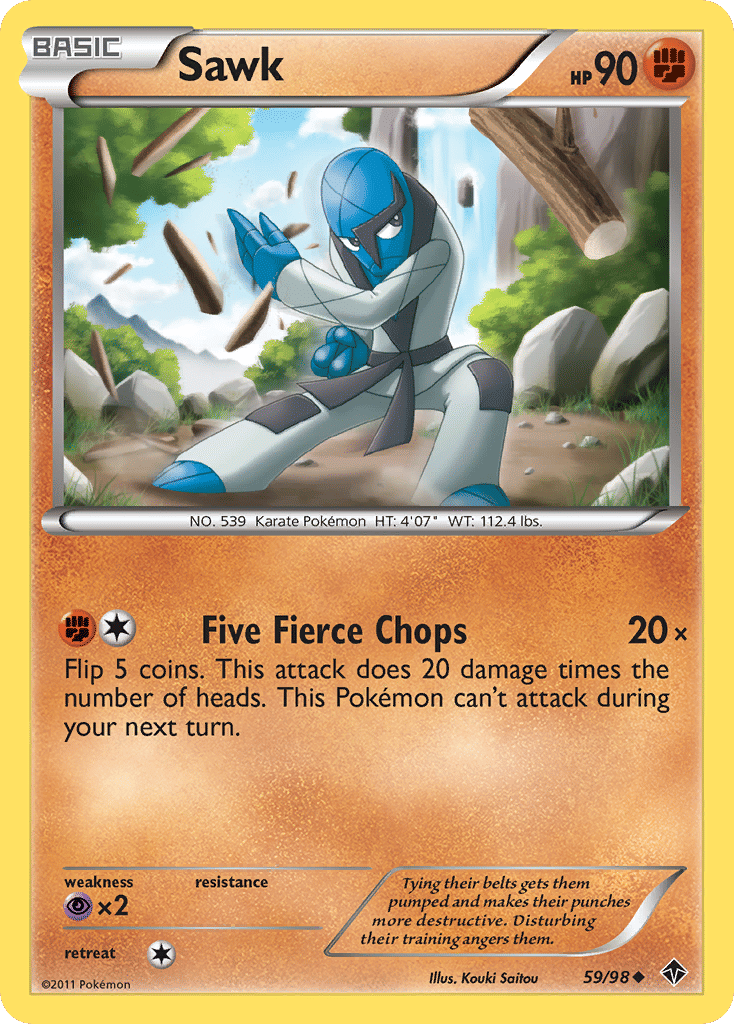 Sawk — Emerging Powers — Pokemon
