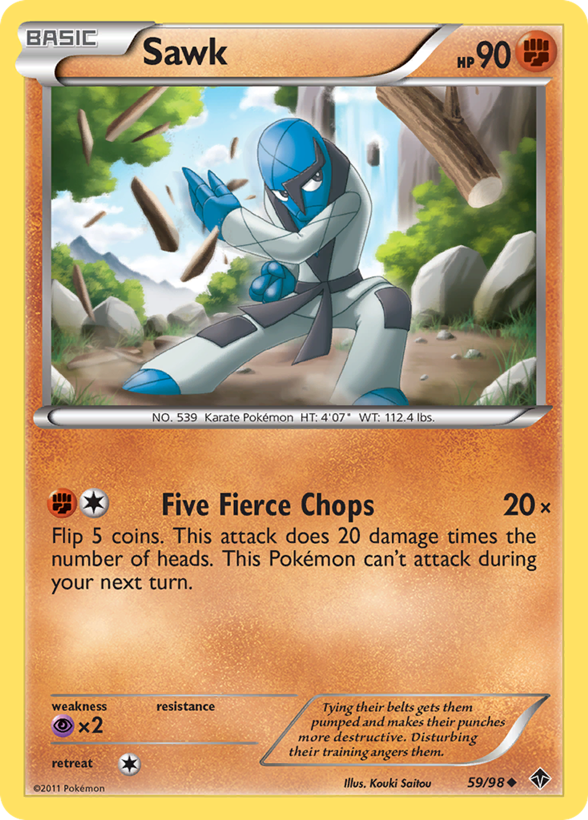 Sawk — Emerging Powers — Pokemon