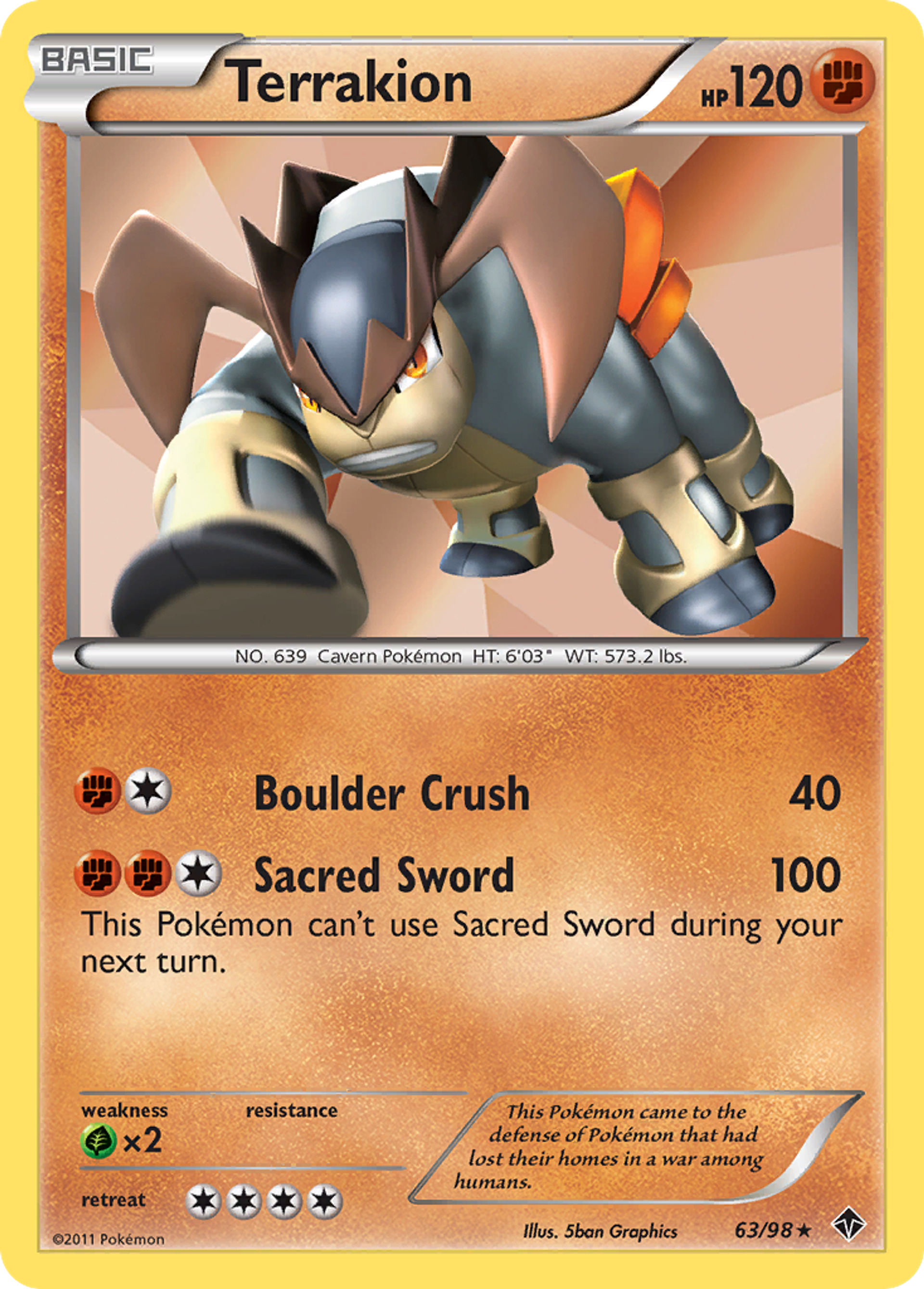 Terrakion — Emerging Powers — Pokemon