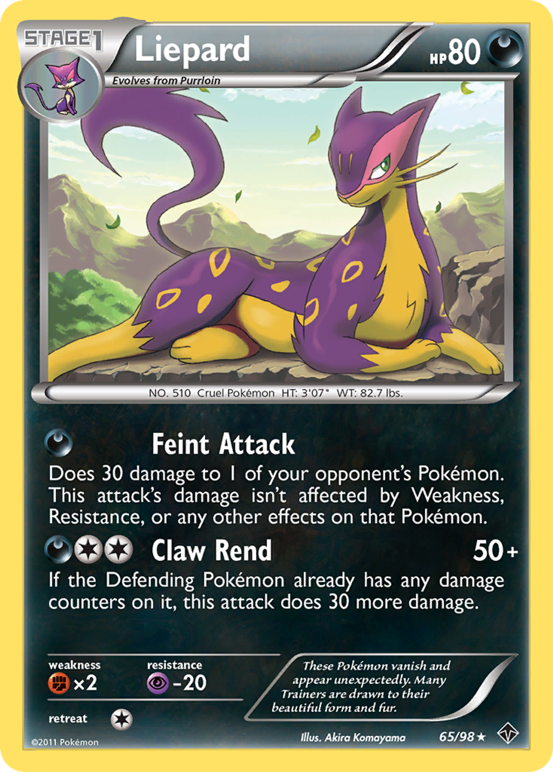 Liepard — Emerging Powers — Pokemon