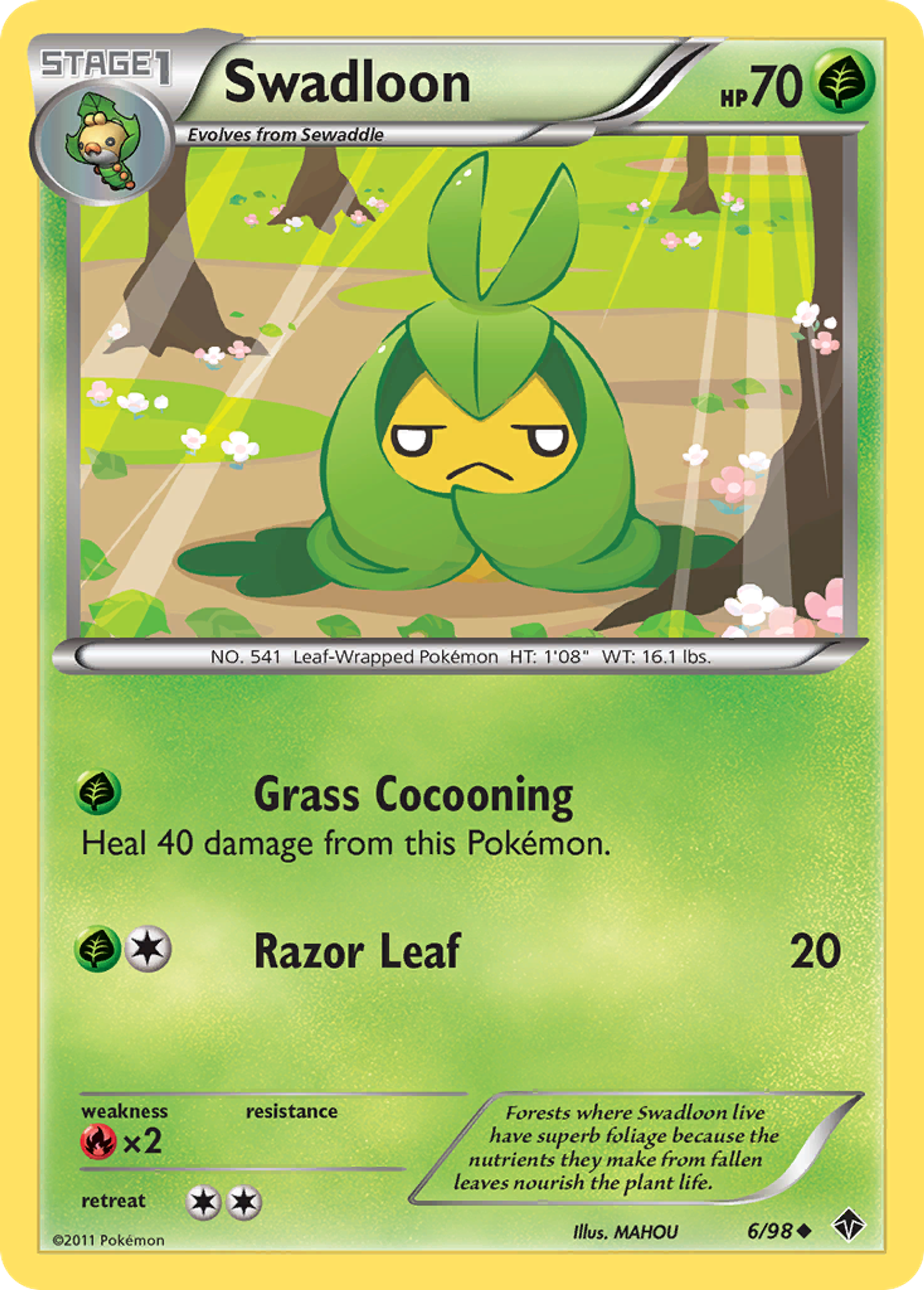 Swadloon — Emerging Powers — Pokemon