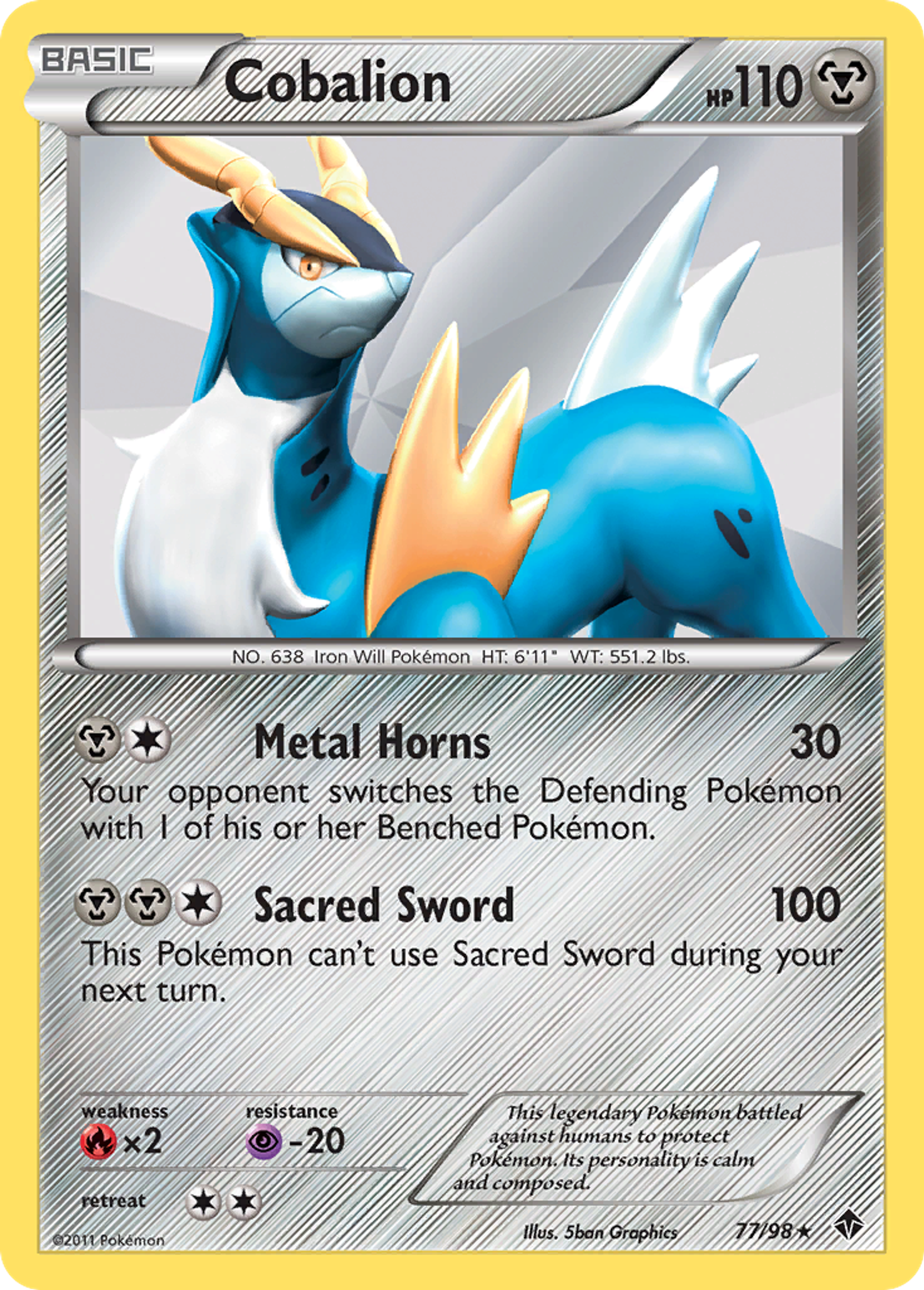 Cobalion — Emerging Powers — Pokemon