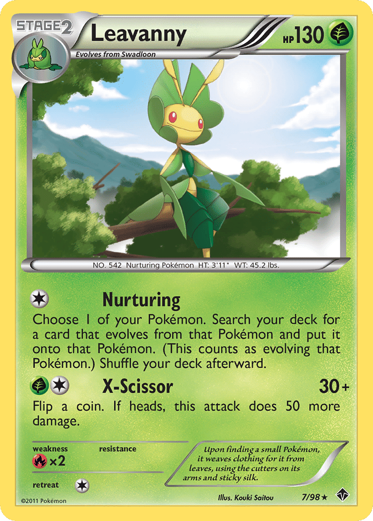 Leavanny — Emerging Powers — Pokemon