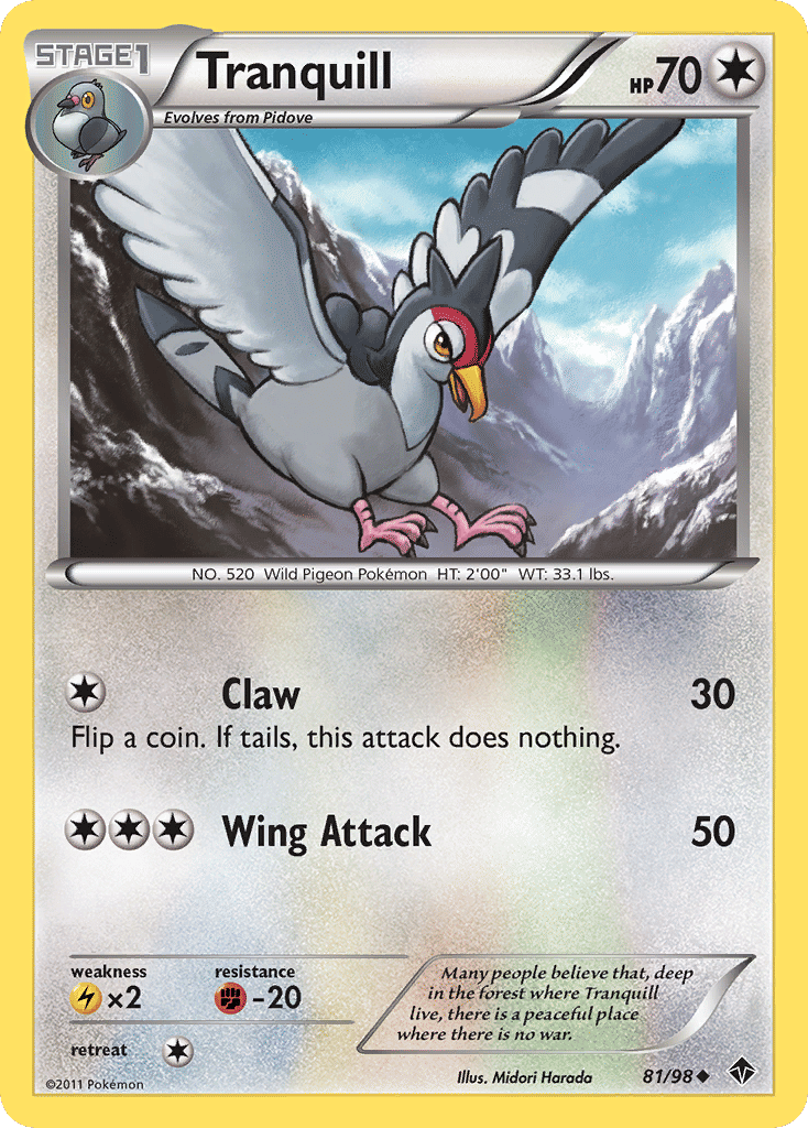 Tranquill — Emerging Powers — Pokemon