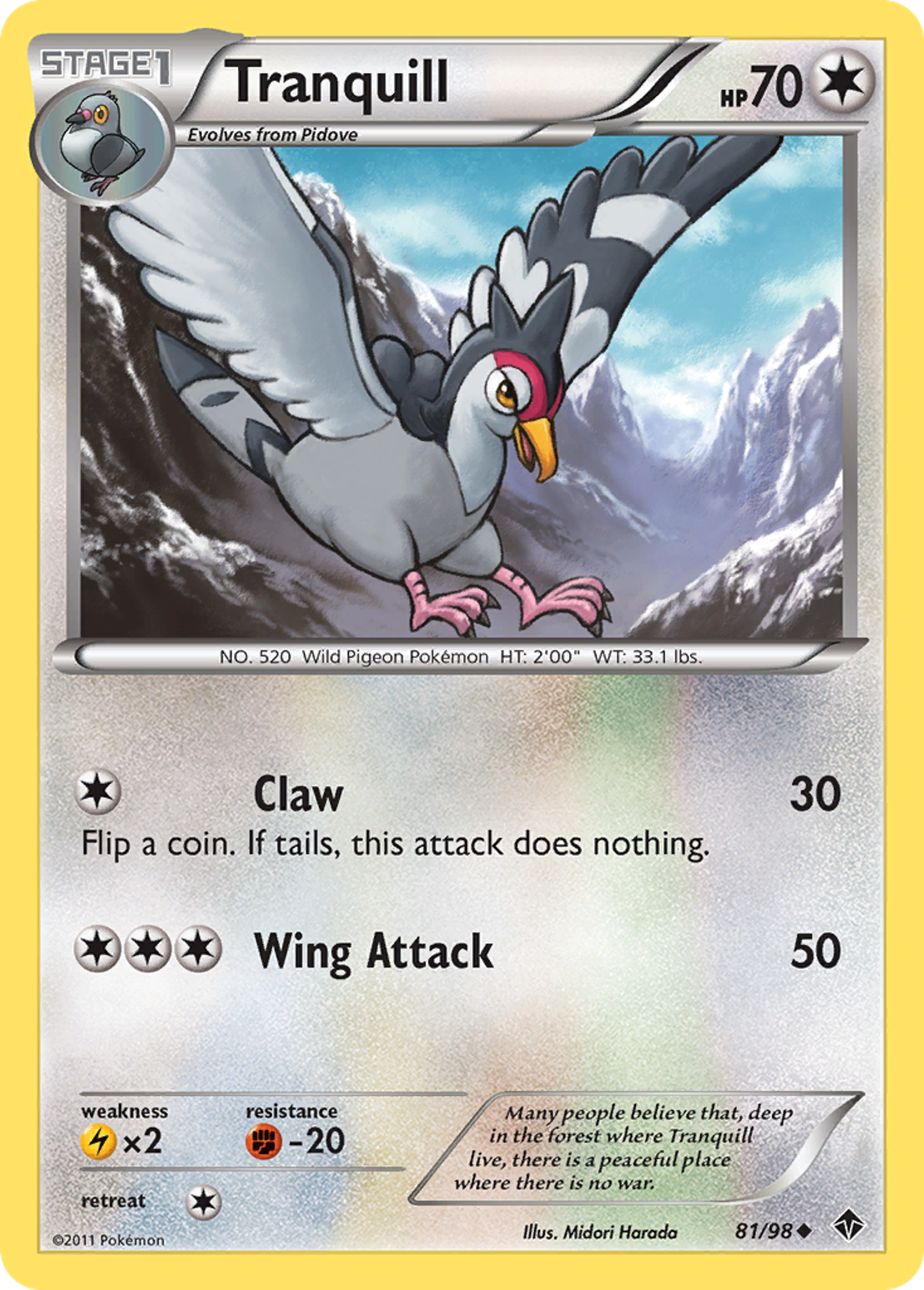 Tranquill — Emerging Powers — Pokemon