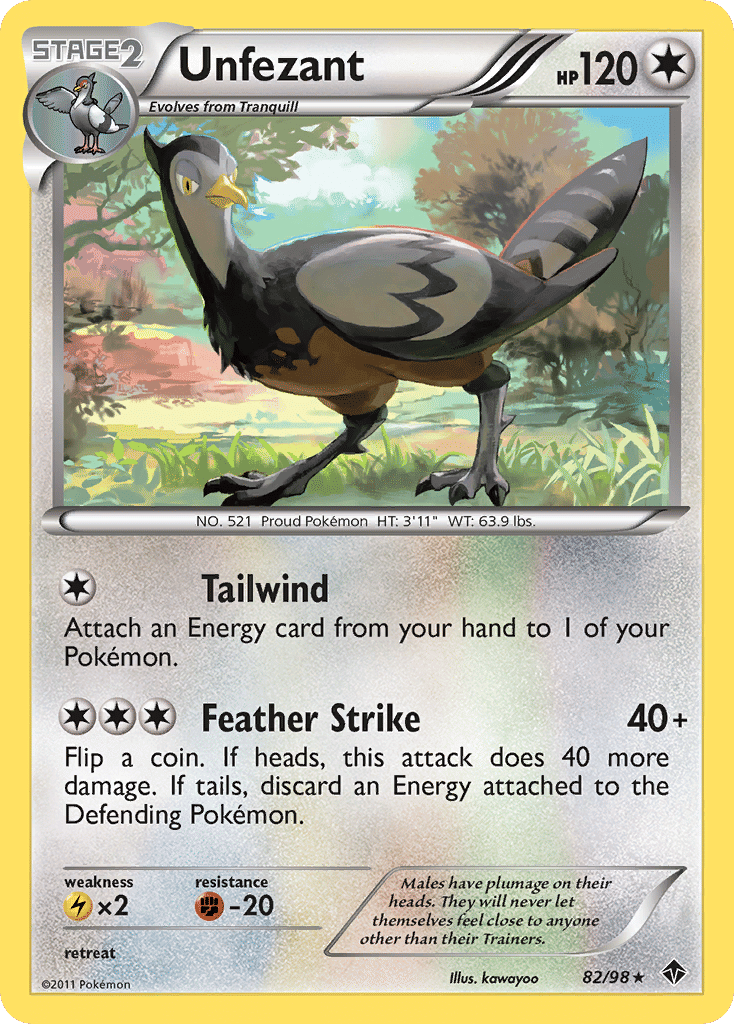 Unfezant — Emerging Powers — Pokemon
