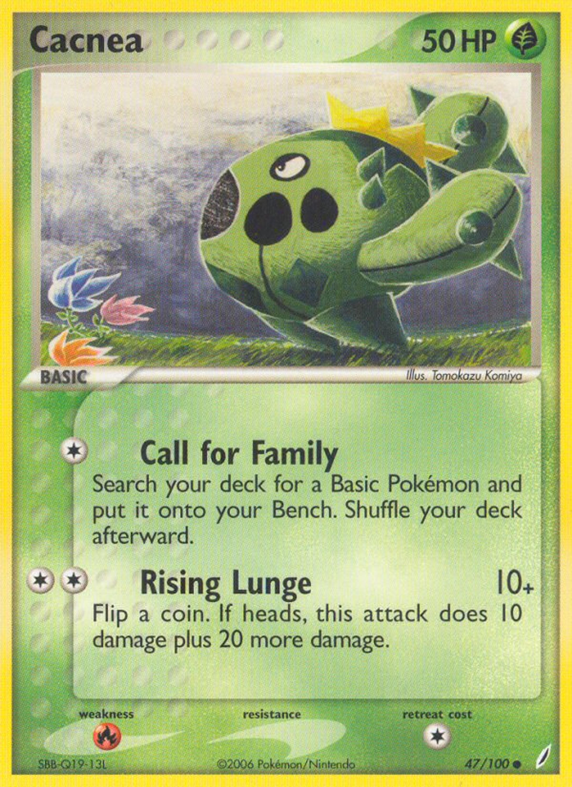 Cacnea — EX Crystal Guardians — Pokémon