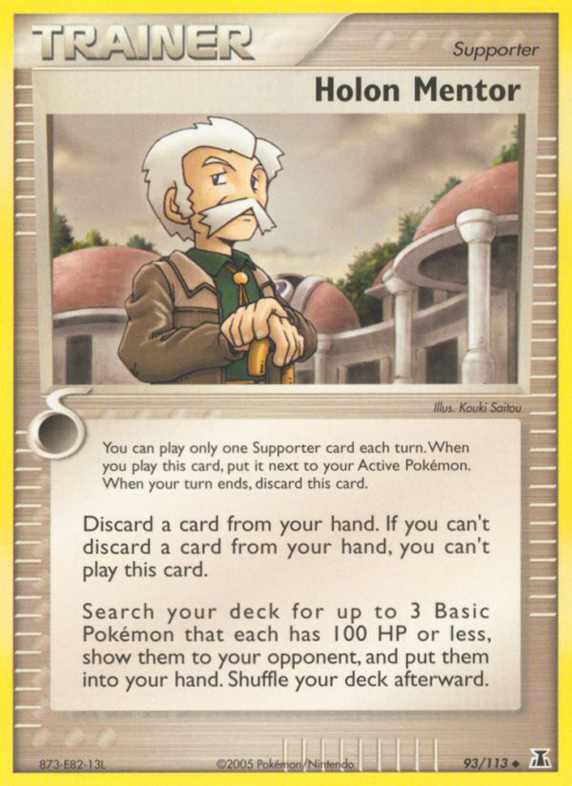 Mentor Holon — EX Delta Species — Pokémon