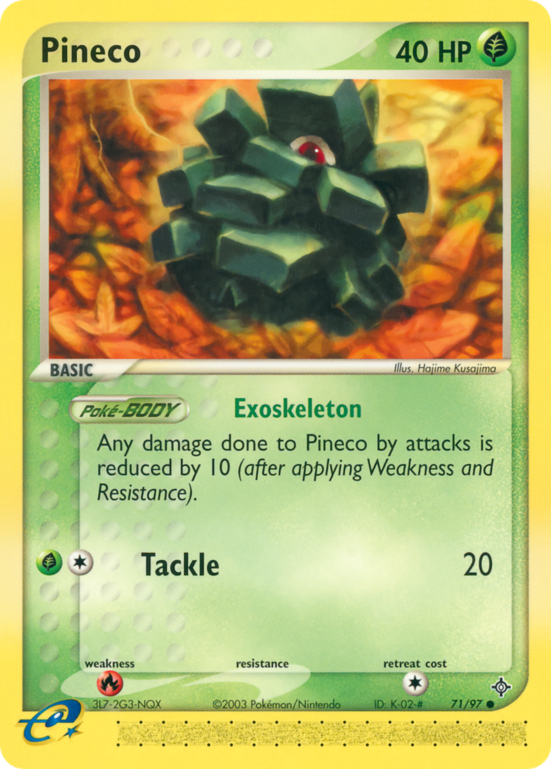 Pineco — EX Dragon — Pokémon