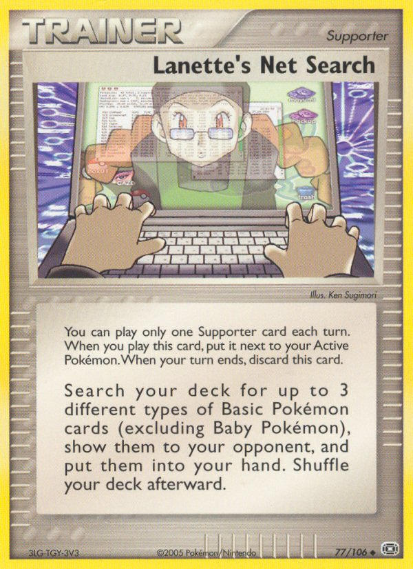 Lanette's Net Search — EX Emerald — Pokemon