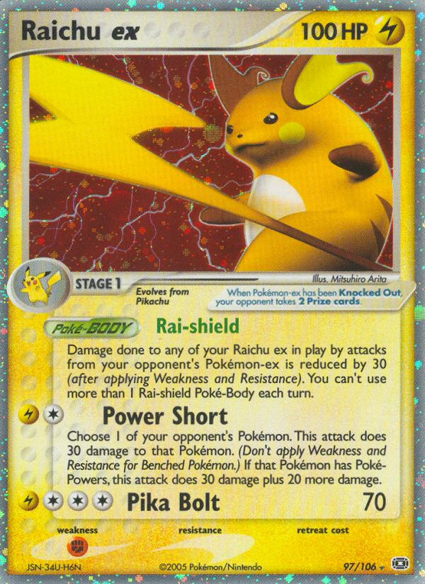 Raichu ex — EX Emerald — Pokemon