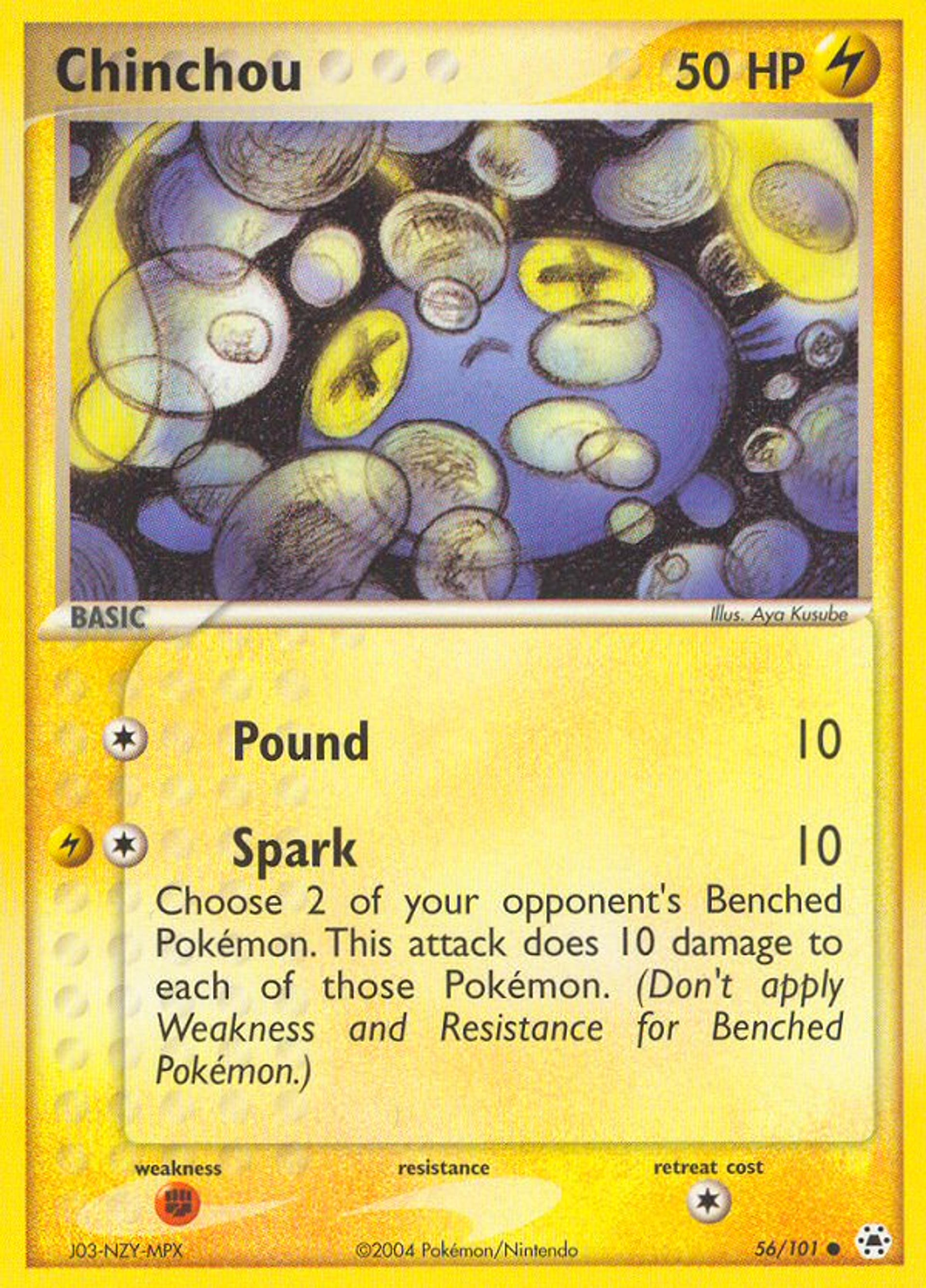 Chinchou — EX Hidden Legends — Pokémon
