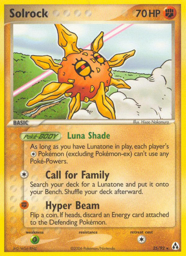 Solrock — EX Legend Maker — Pokemon