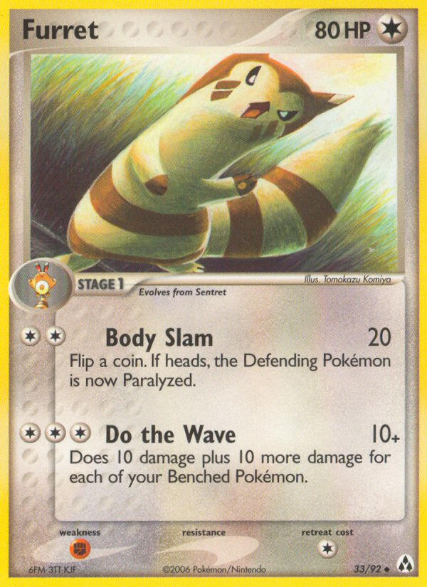 Furret — EX Legend Maker — Pokemon